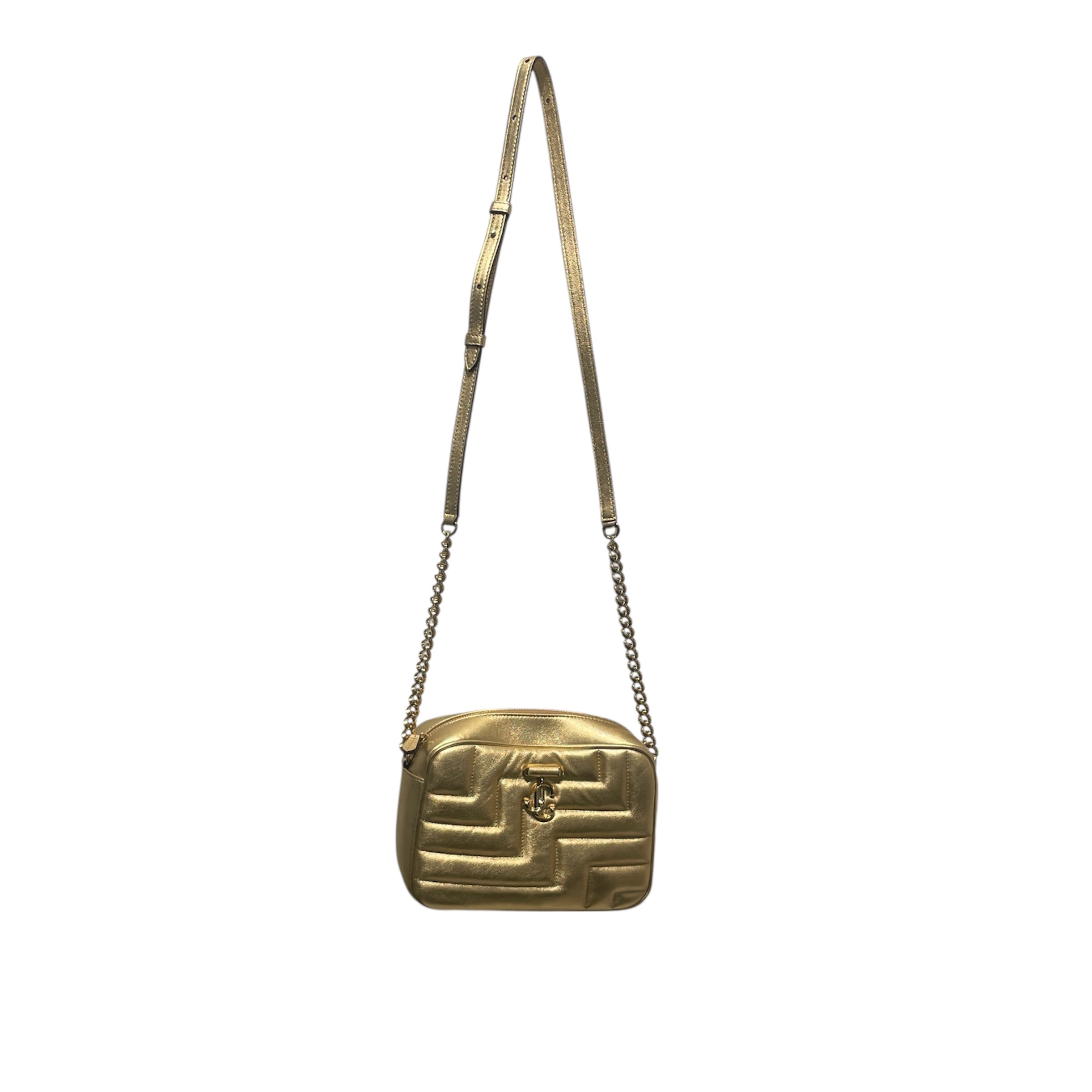 JIMMY CHOO/Cross Body Bag/Lambskin/GLD/ view 1