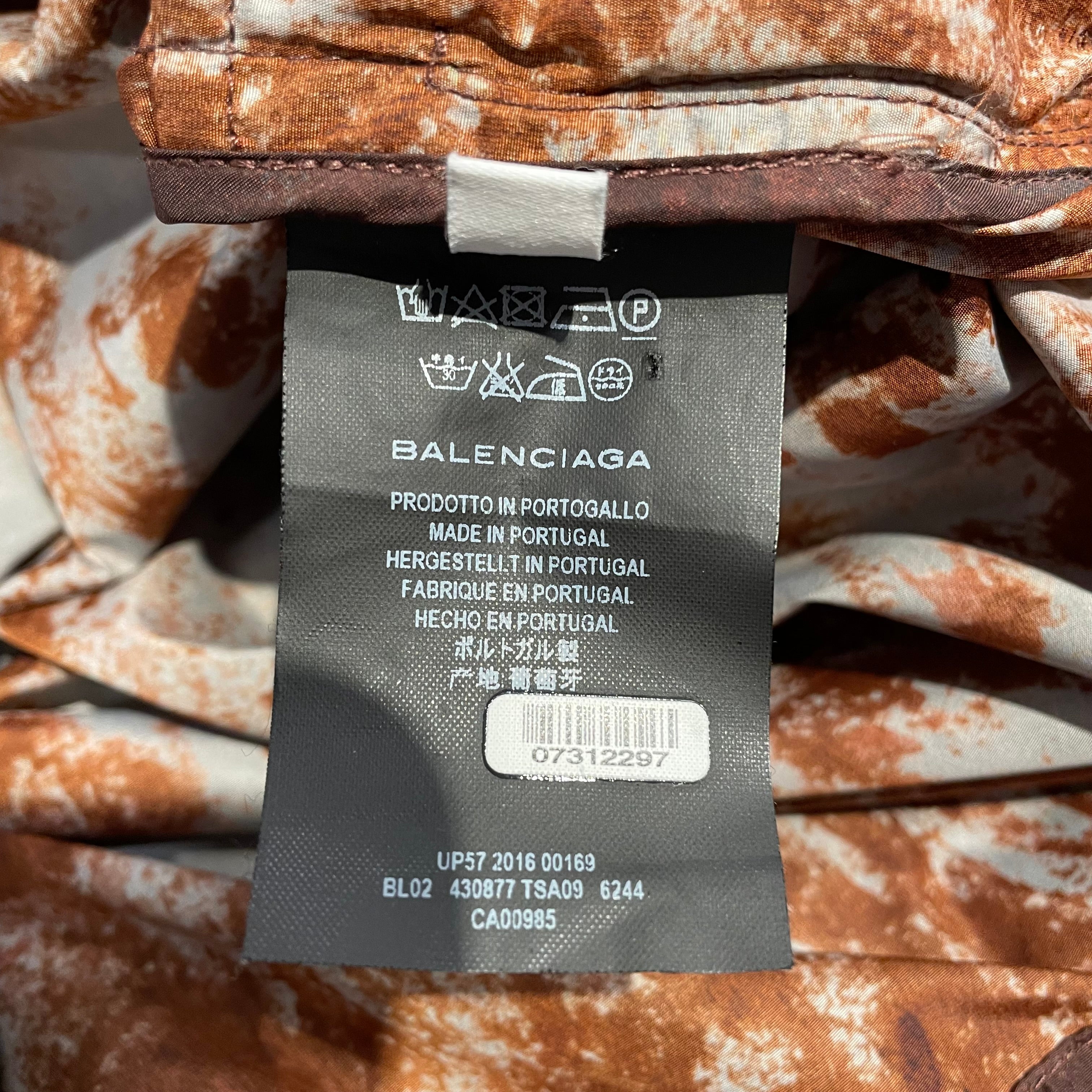 BALENCIAGA/Windbreaker/52/Nylon/BRW/rust windbraker ziper charm view 4
