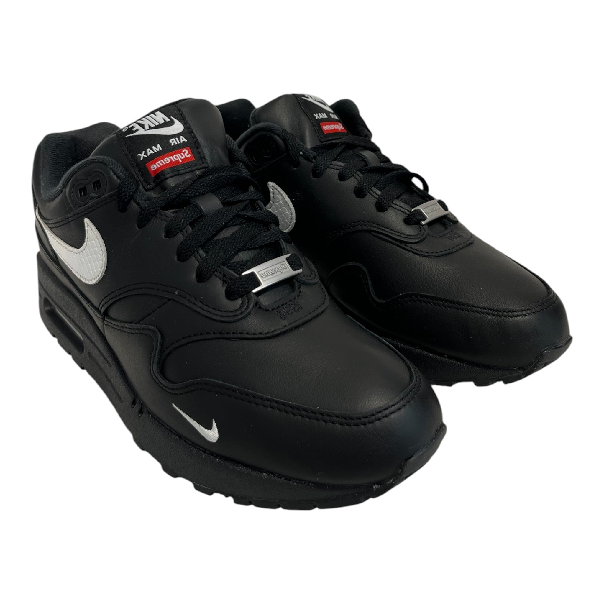 NIKE/Supreme/Low-Sneakers/US 8/Leather/BLK/HF8813-001 AIR MAX 1 view 1