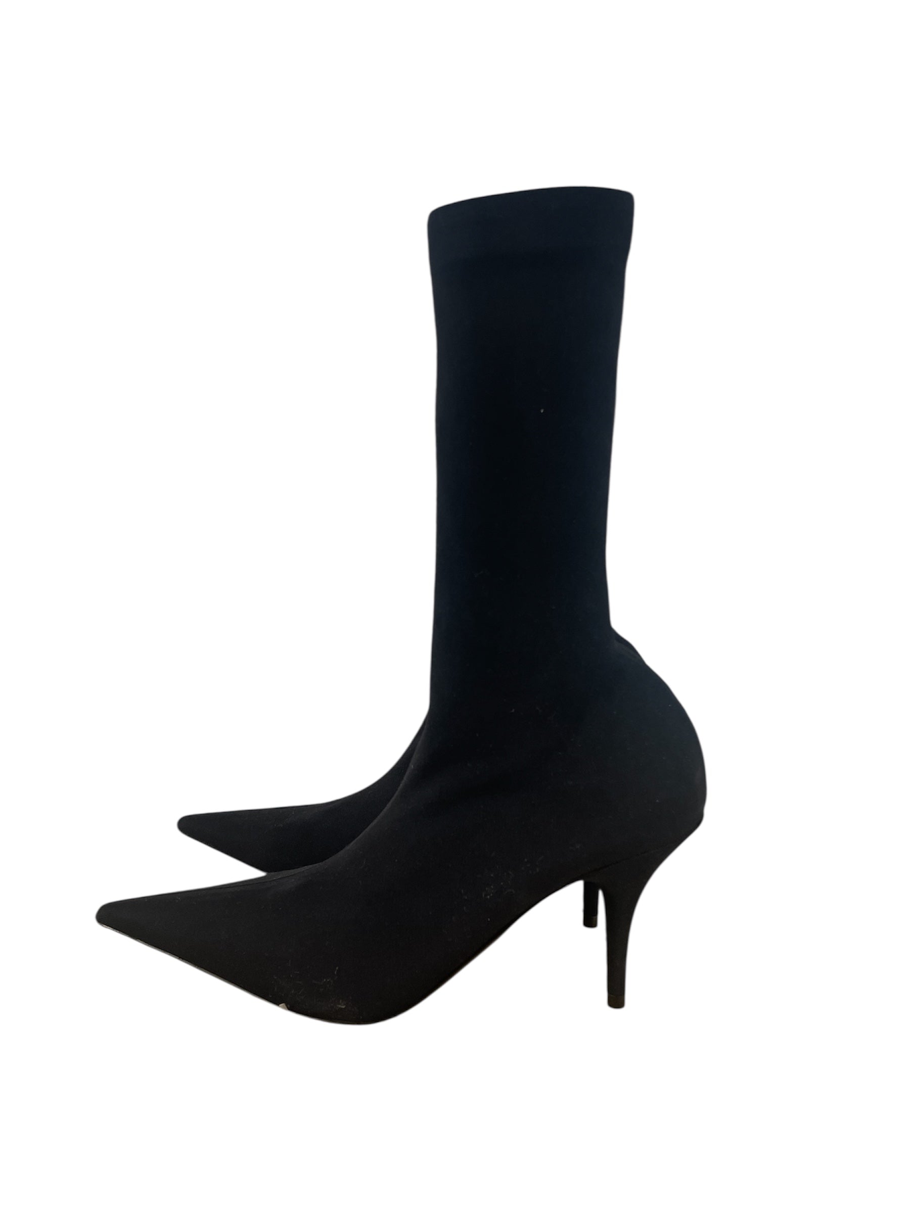 BALENCIAGA/Heels/EU 35/Cotton/BLK/V-Tip/KNIFE CLOTH SOCK MADE IN ITALY view 5