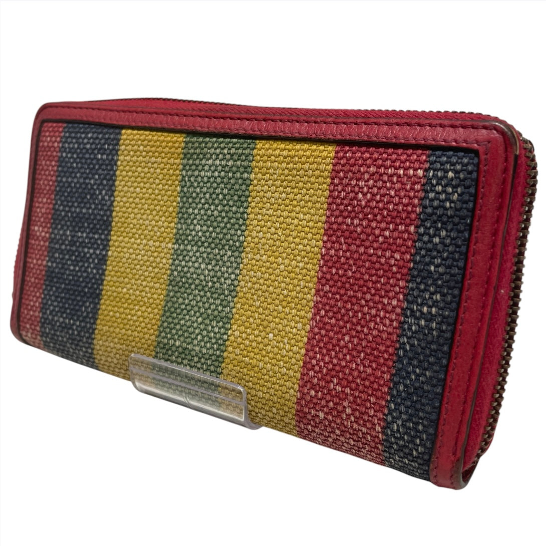 GUCCI/Long Wallet/Stripe/Cotton/MLT/L's/rainbow view 2