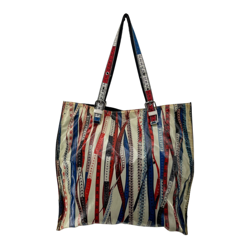 Jean Paul Gaultier/Bag/All Over Print/Leather/WHT/AOP TAPE MEASURE BAG