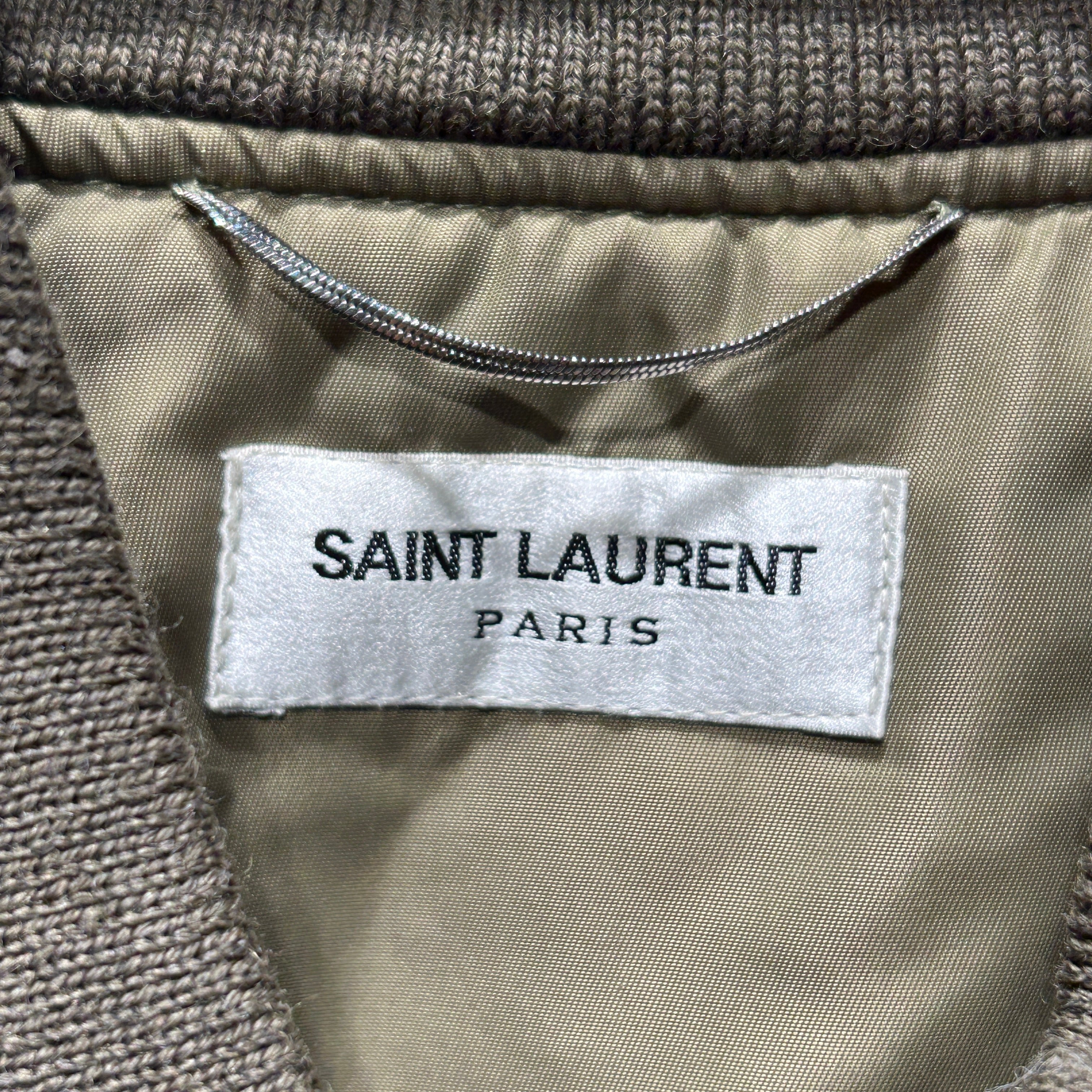 SAINT LAURENT/Jacket/52/Nylon/KHK/Flight Jacket view 3