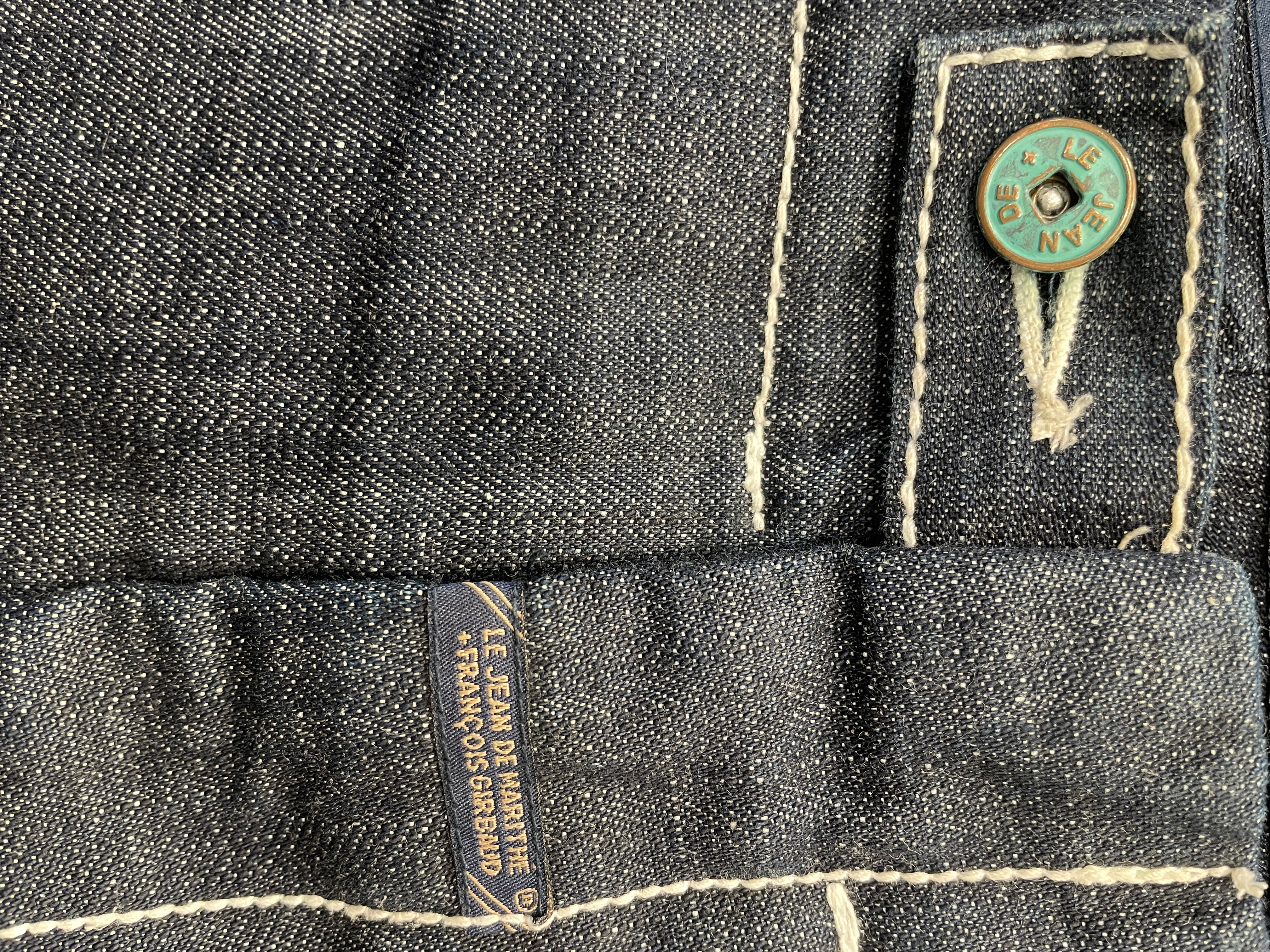 MARITHE FRANCOIS GIRBAUD/Shorts/38/Denim/IDG/GREEN EMBROIDERY CARGO SHORT view 3