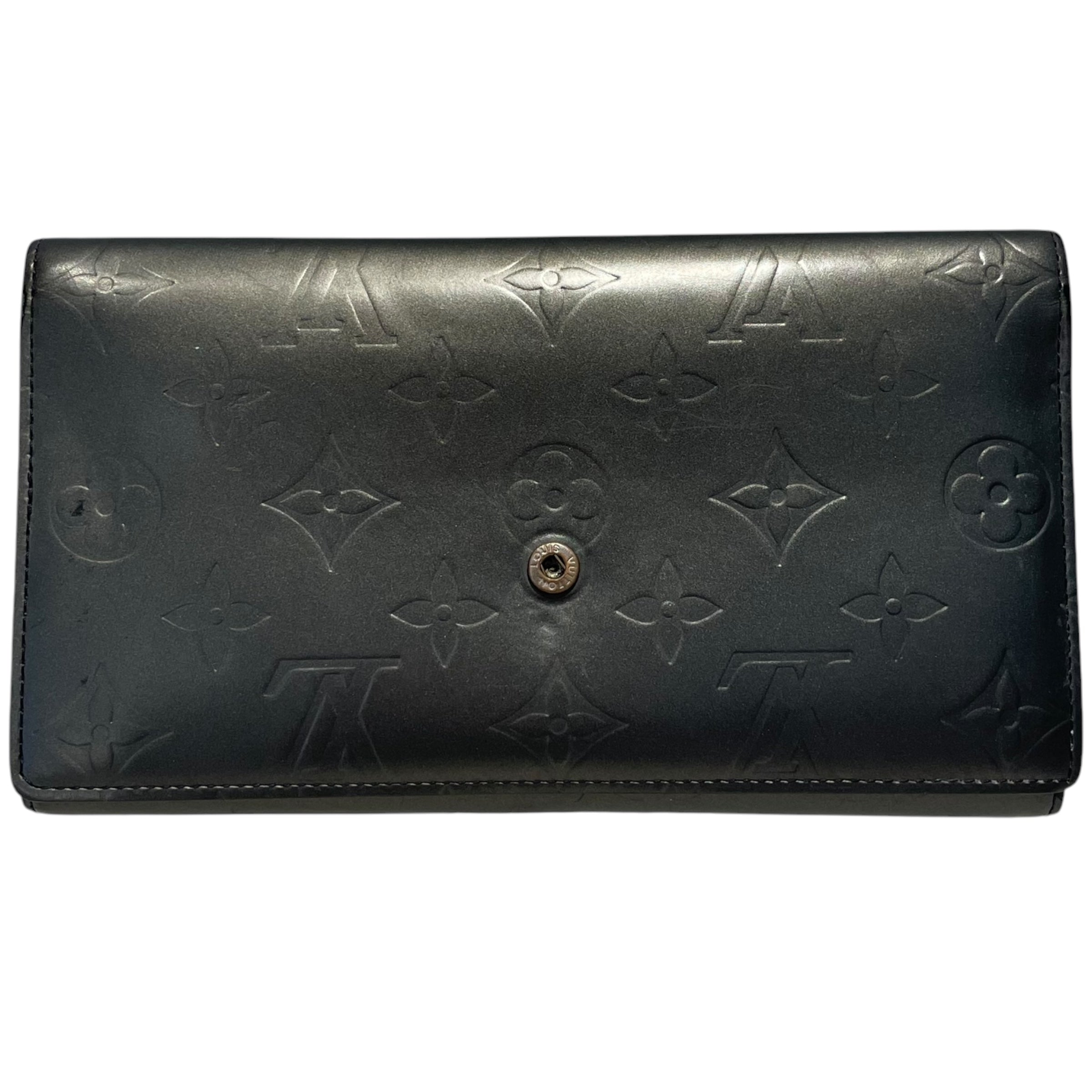 LOUIS VUITTON/Wallet/Monogram/Leather/GRY/L's/Mat Porte Feuille Sarah Wallet view 1