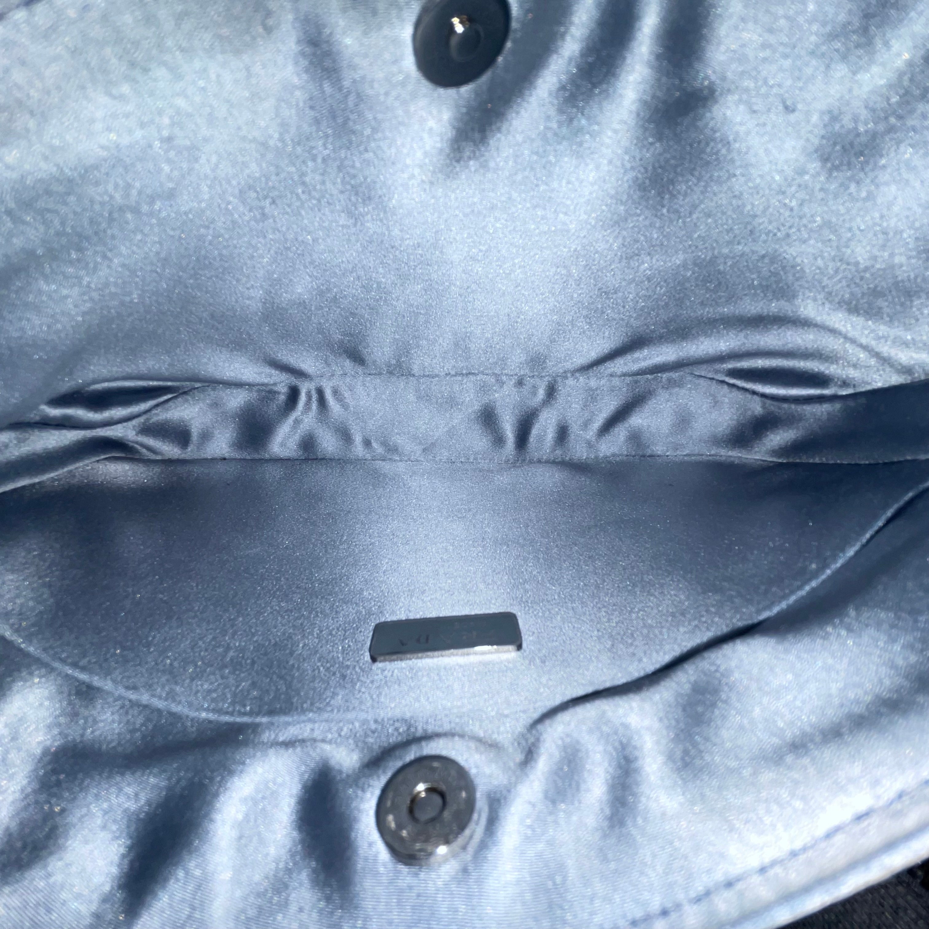 PRADA/Hand Bag/Cotton/BLU/CLEO CRYSTAL EMBELLISHED view 5