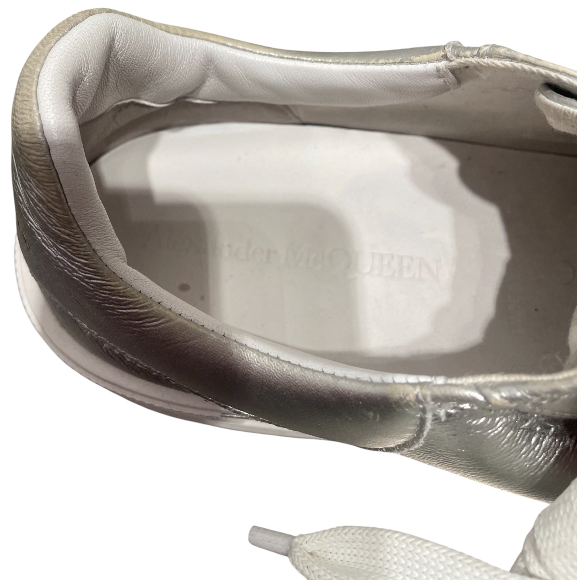 Alexander McQueen/Low-Sneakers/EU 42/Iridescent/Leather/SLV/ view 3
