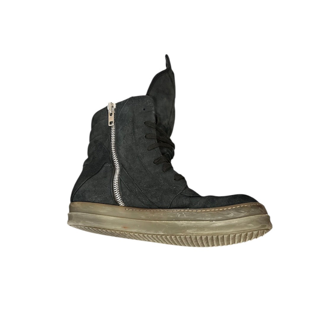 Rick Owens/Hi-Sneakers/EU 43.5/Suede/BLK/GEOBASKETS view 3