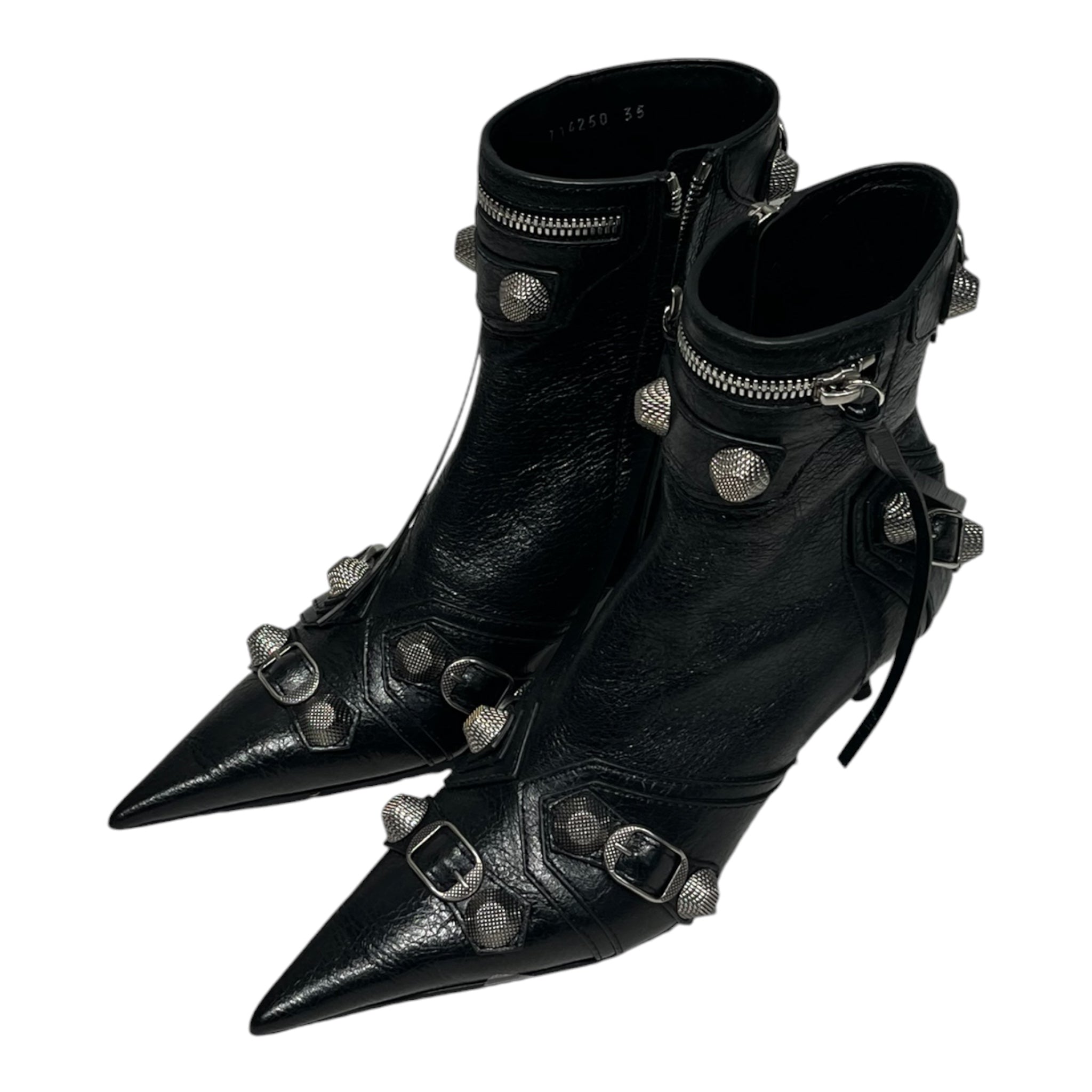 BALENCIAGA/Heels/EU 35/Leather/BLK/ view 1