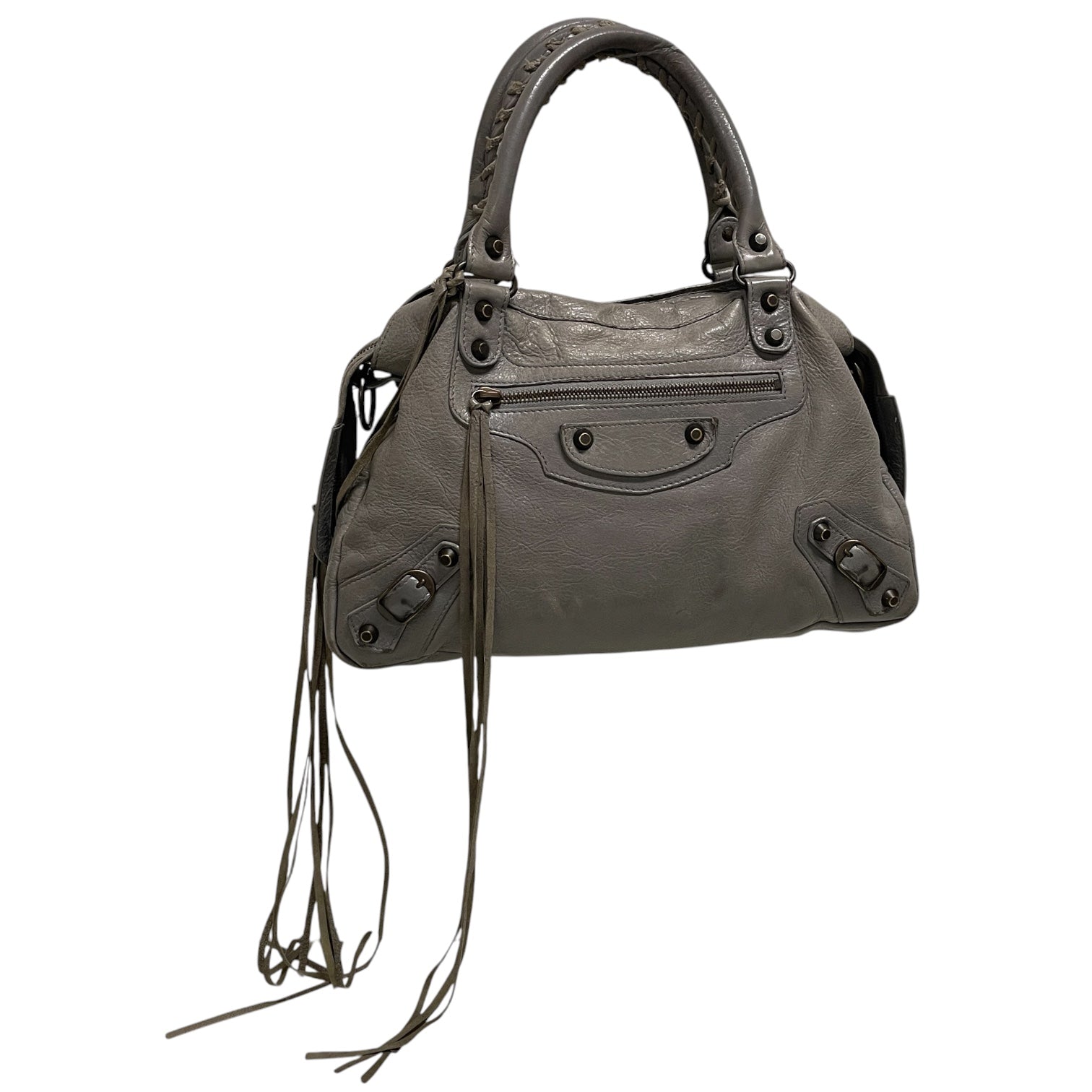 BALENCIAGA/Hand Bag/Leather/GRY/YWQ7BQK view 1