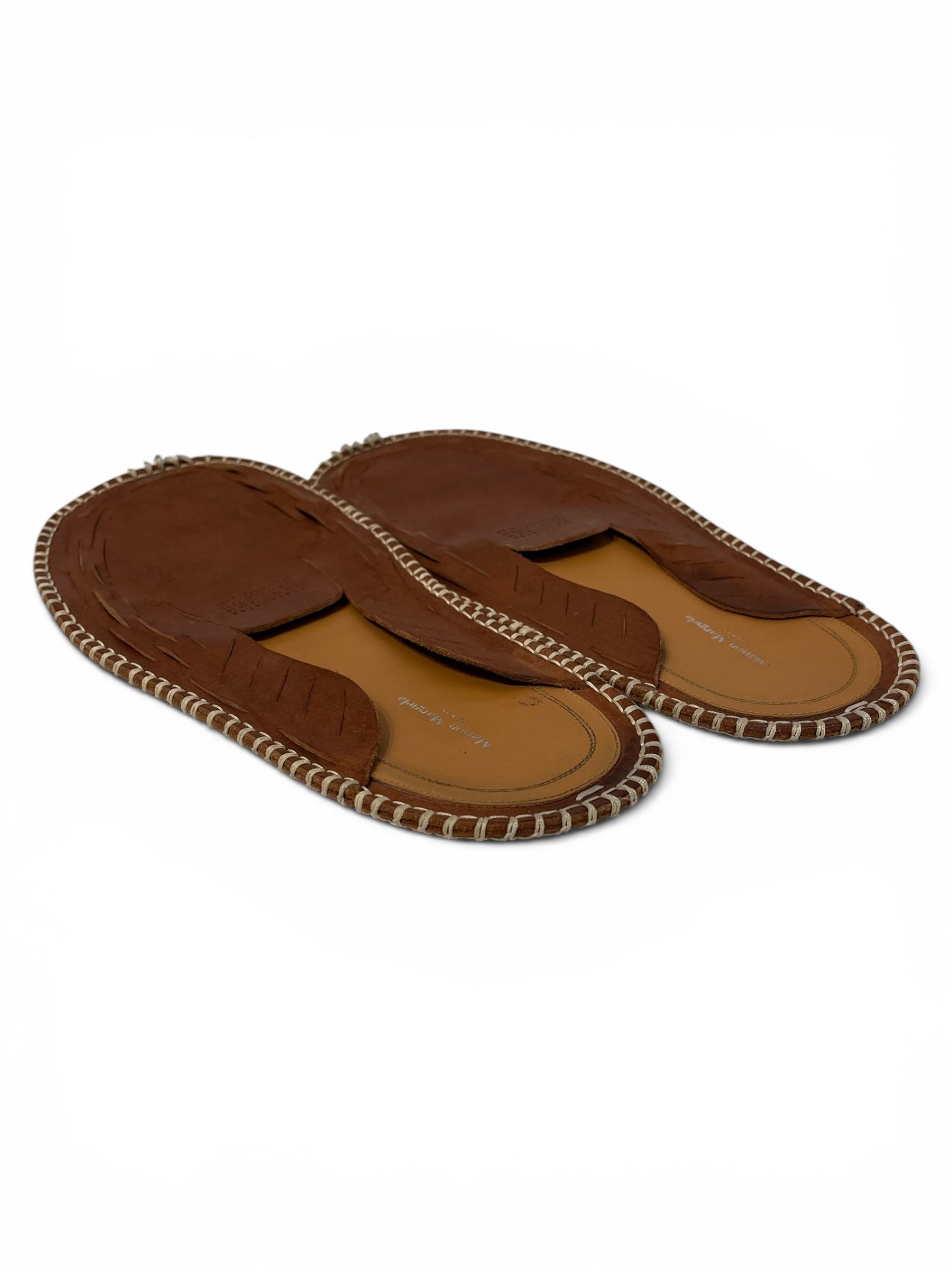 Maison Margiela/Sandals/EU 40/Leather/BRW/Slip-on/LASER CUT MOCCASIN view 2