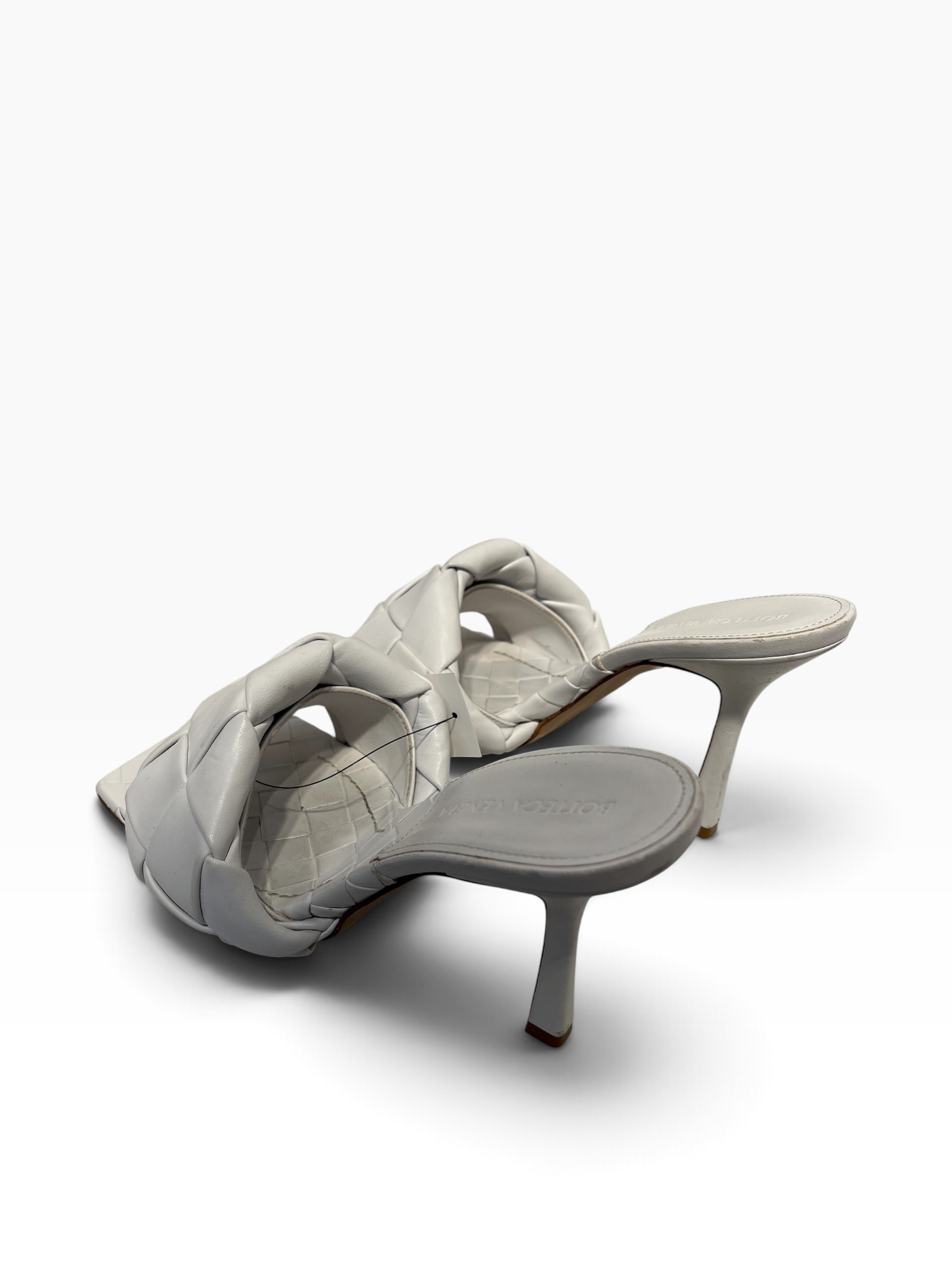 BOTTEGA VENETA/Heels/EU 38.5/Leather/WHT/Lido Leather heels view 2