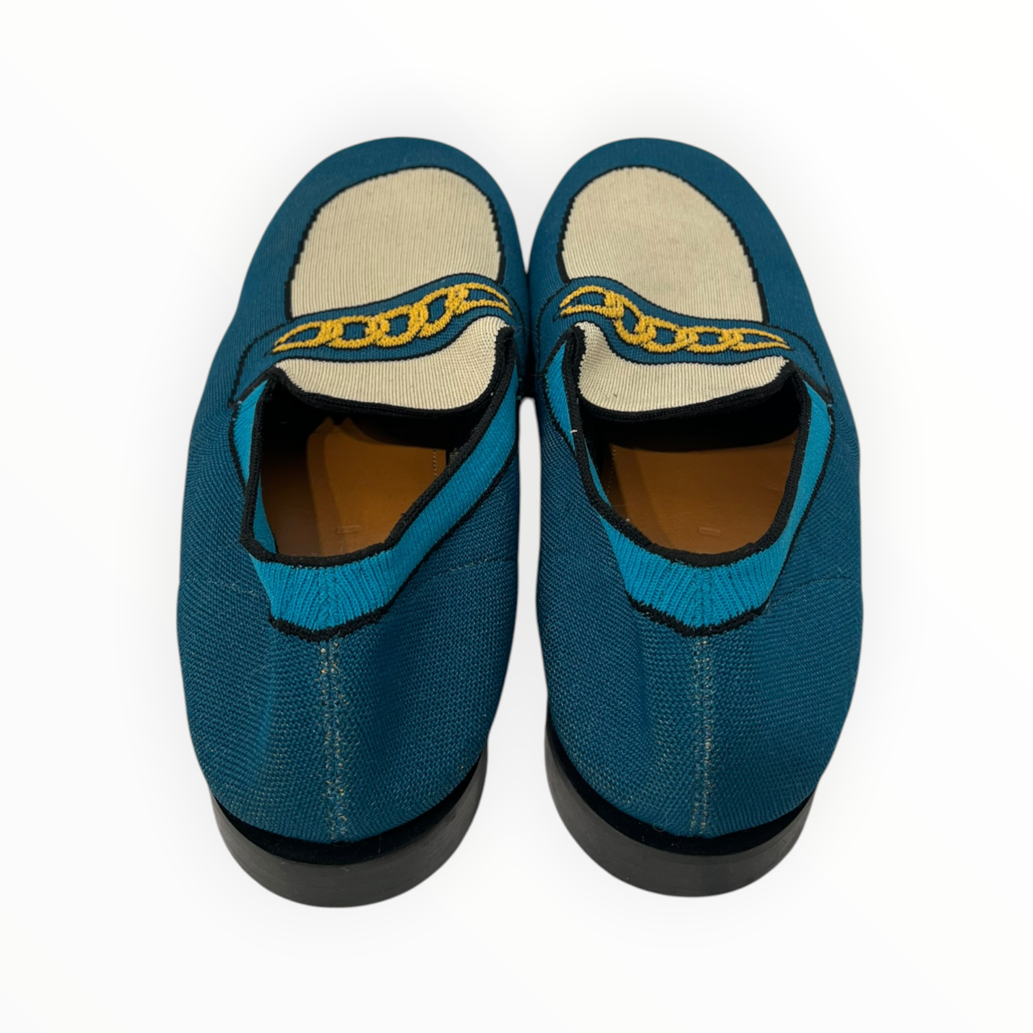 MARNI/Loafers/EU 43/Cotton/BLU/KNIT TROMPE LOAFERS view 4