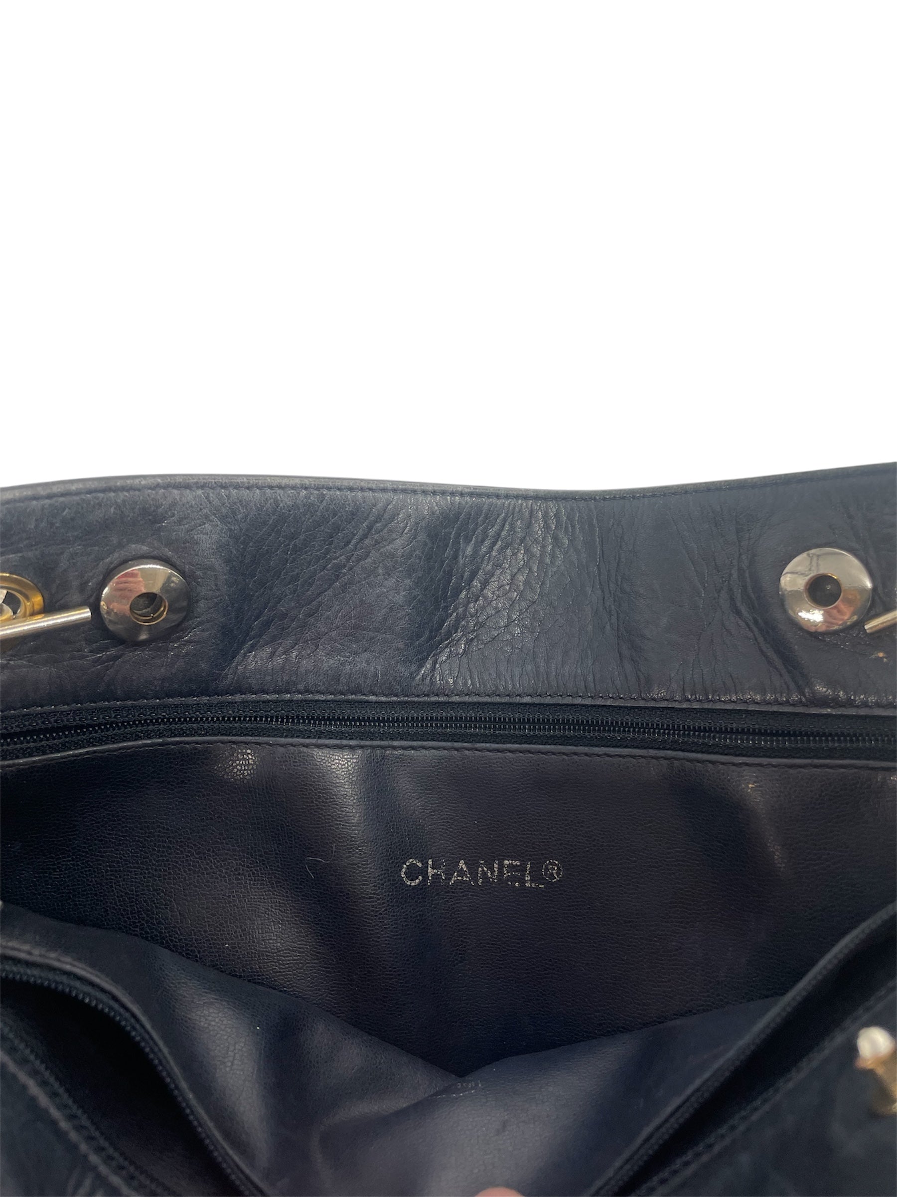 CHANEL/Bag/Leather/NVY/0837241 view 4