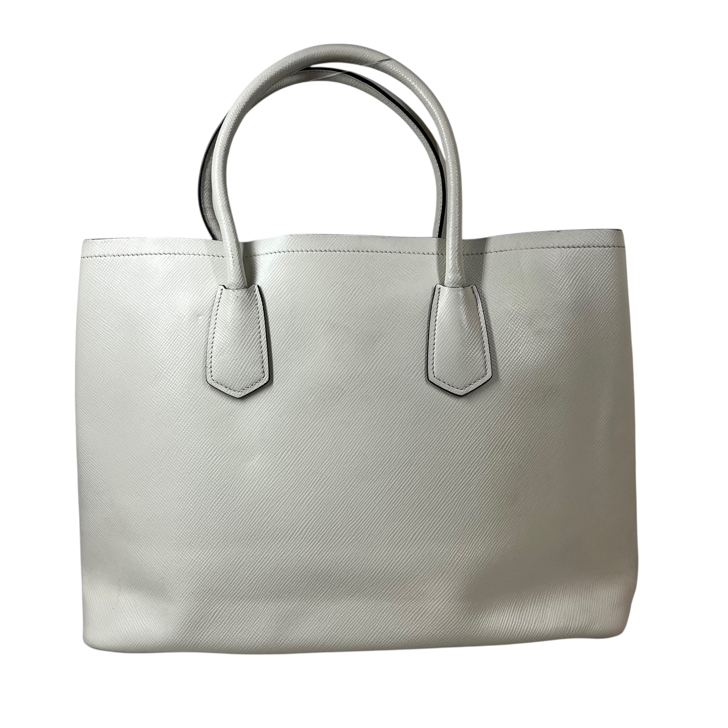 PRADA/Bag/Leather/WHT/DOUBLE HANDBAG view 2