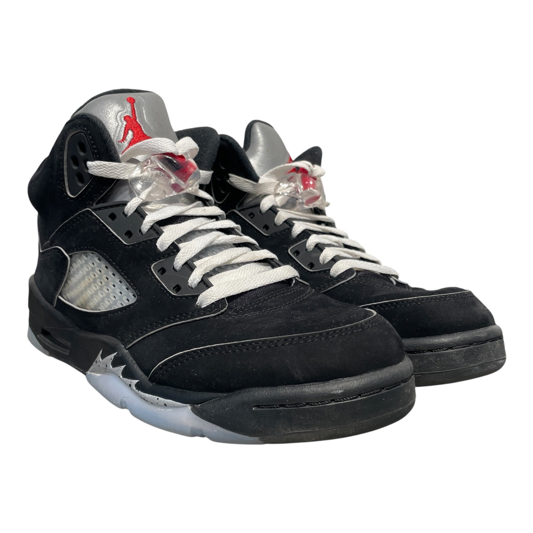 NIKE/Hi-Sneakers/US 6.5/Suede/BLK/jordan 5 blk metallic