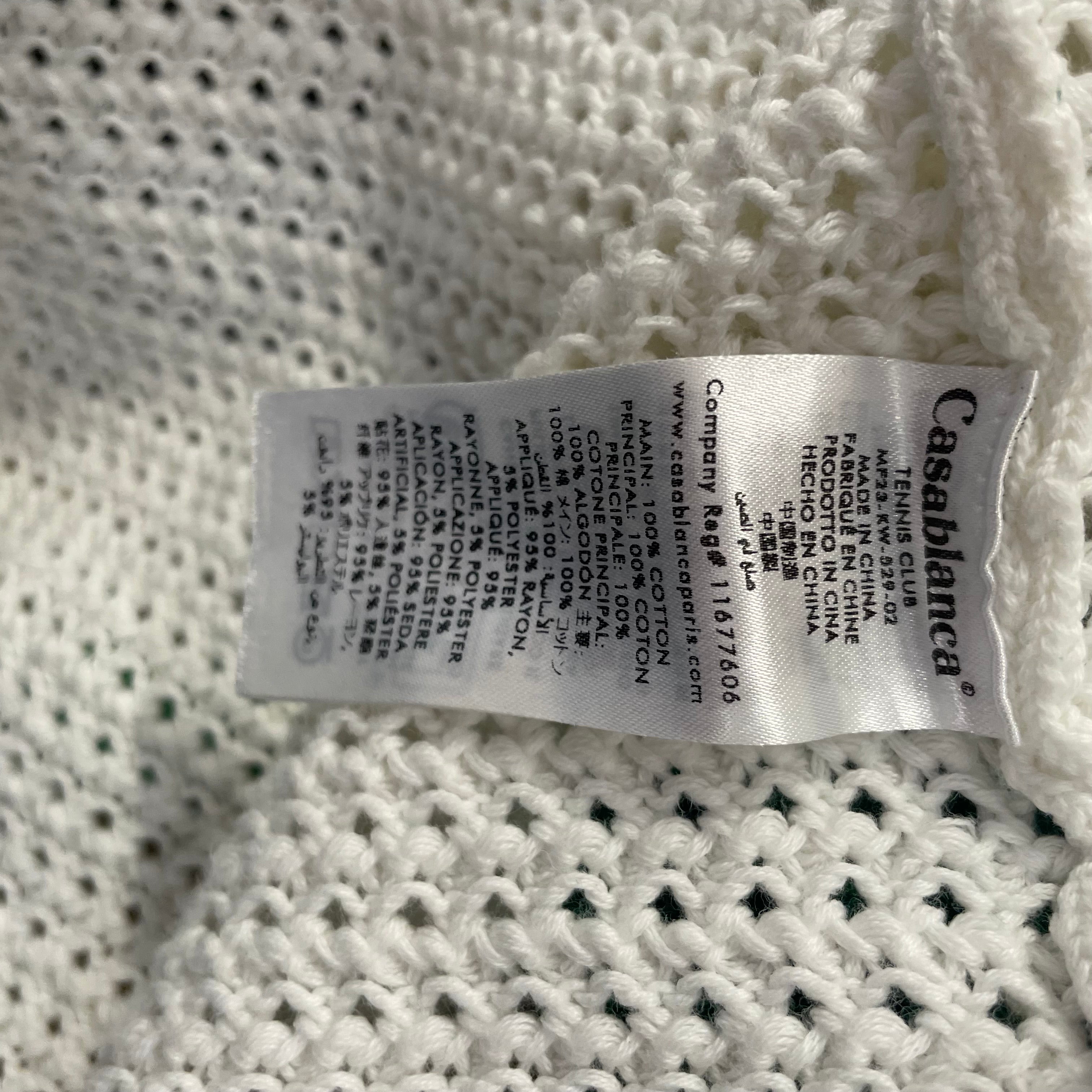 CASABLANCA/Polo Shirt/XL/Cotton/GRN/CROCHET view 4