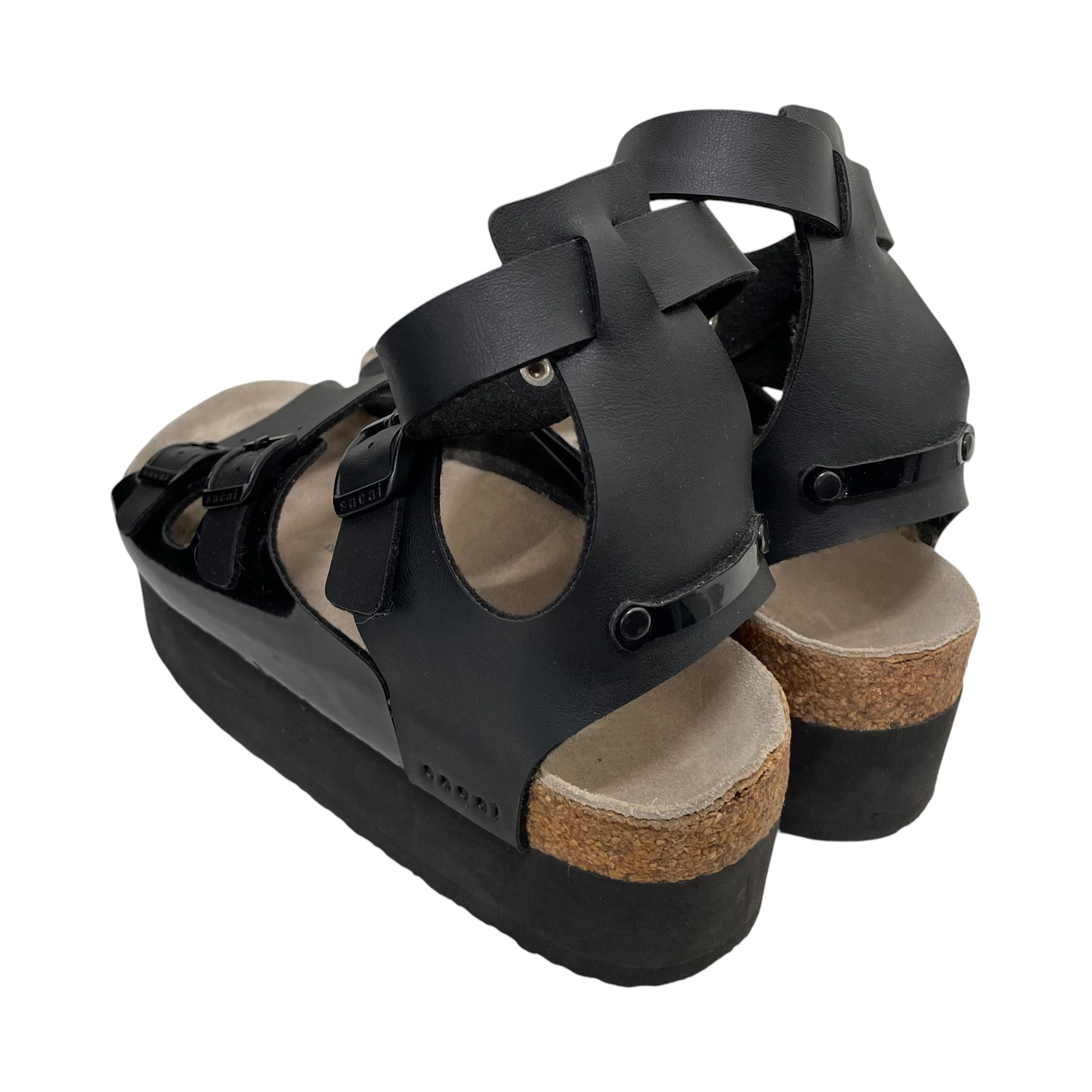 Sacai/Sandals/EU 39/BLK/Ankle Strap/ view 2