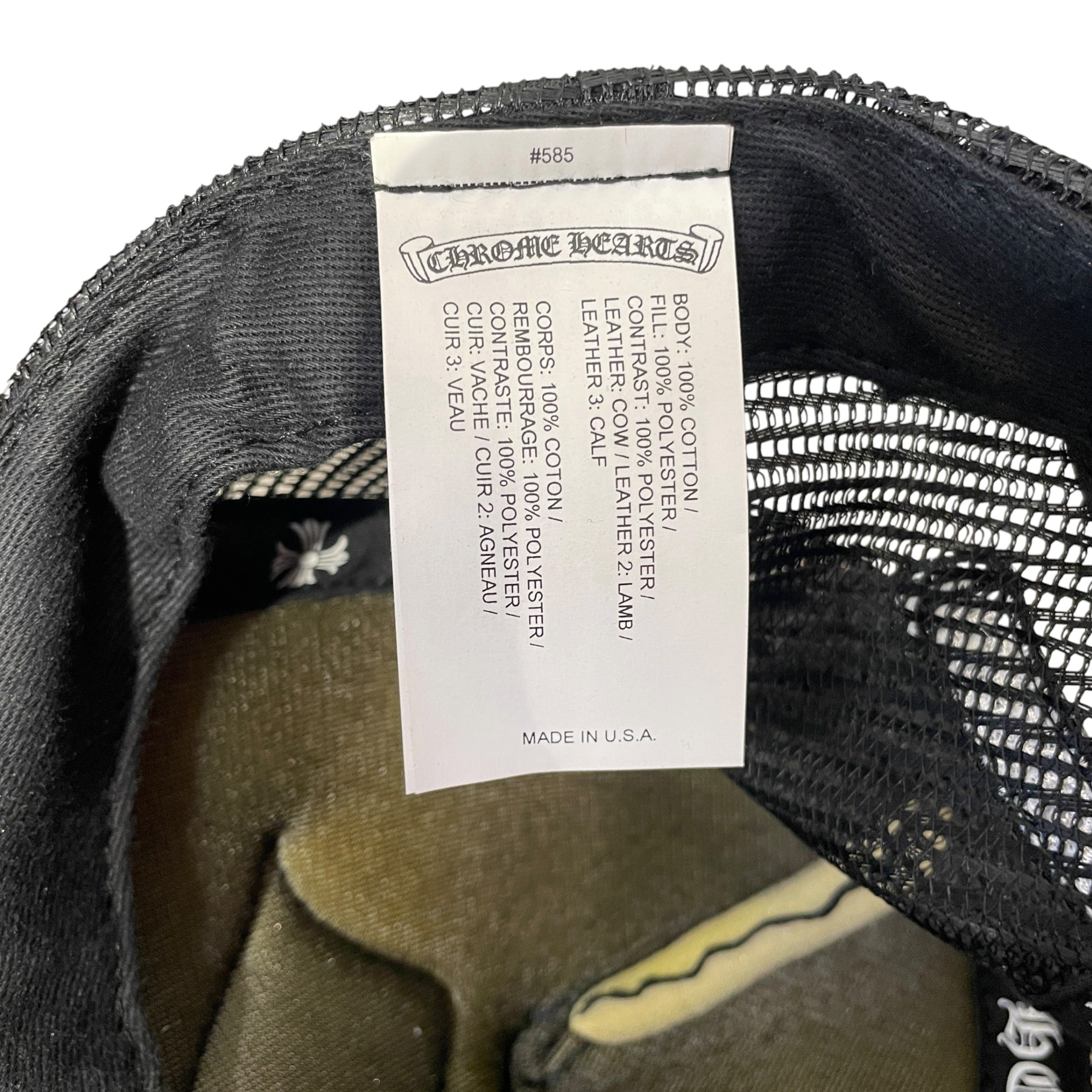 CHROME HEARTS/Cap/Cotton/BLK/MATTY BOY CHOMPER TRUCKER HAT view 6