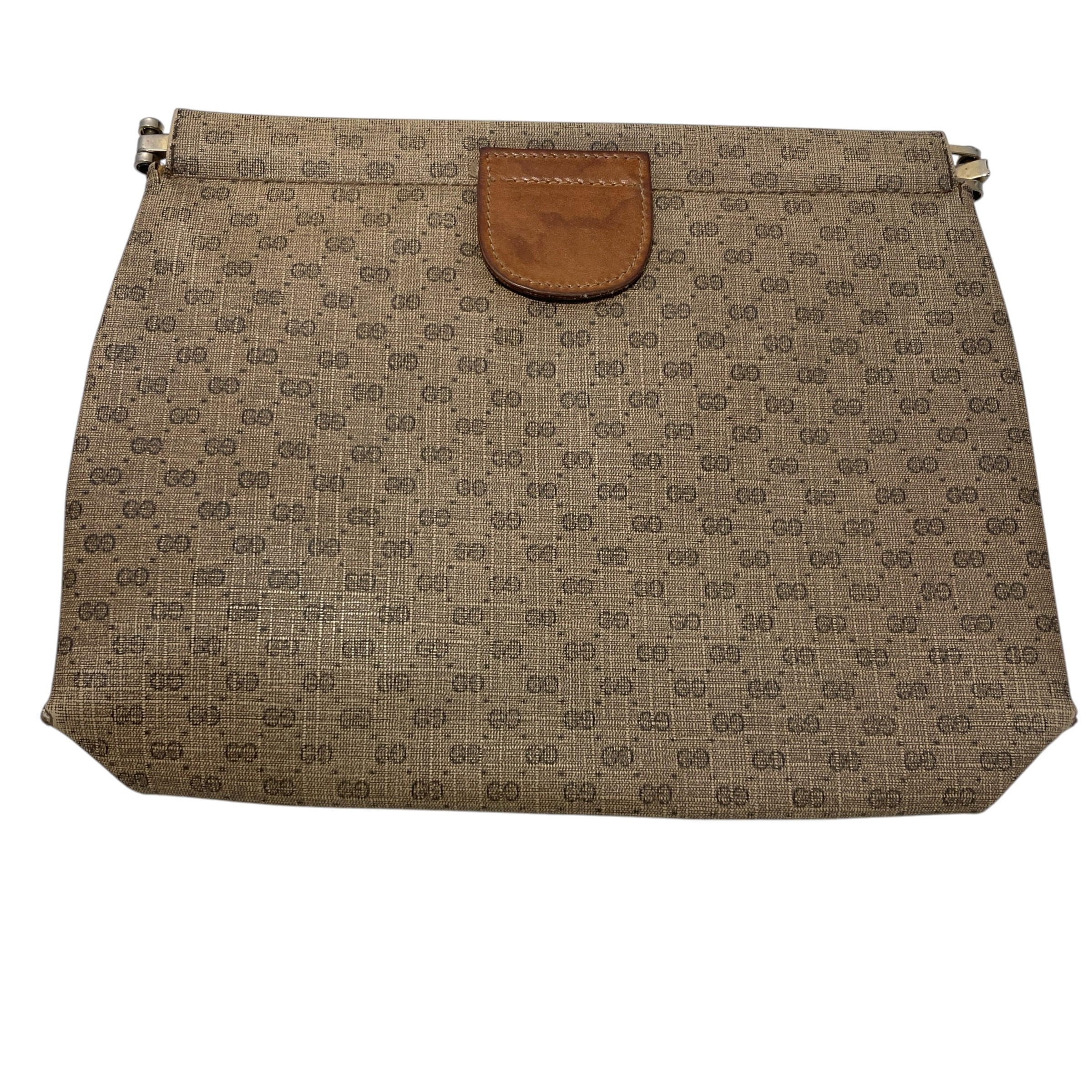 GUCCI/Pouch/Monogram/Cotton/BEG/Mini Supreme Envelope Clutch view 2