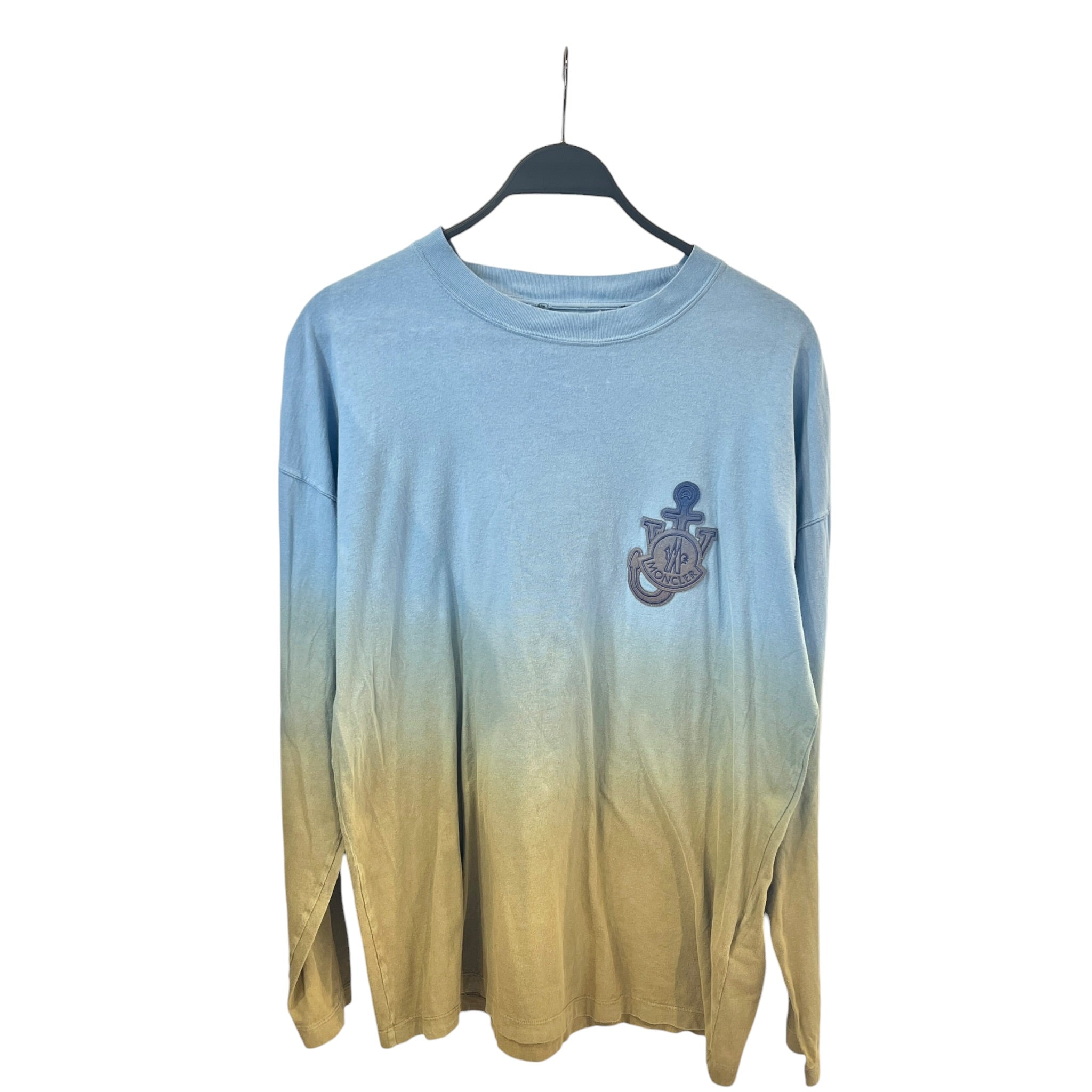 MONCLER/LS T-Shirt/XS/Cotton/BLU/High Neck/Iridescent/JW ANDERSON view 1