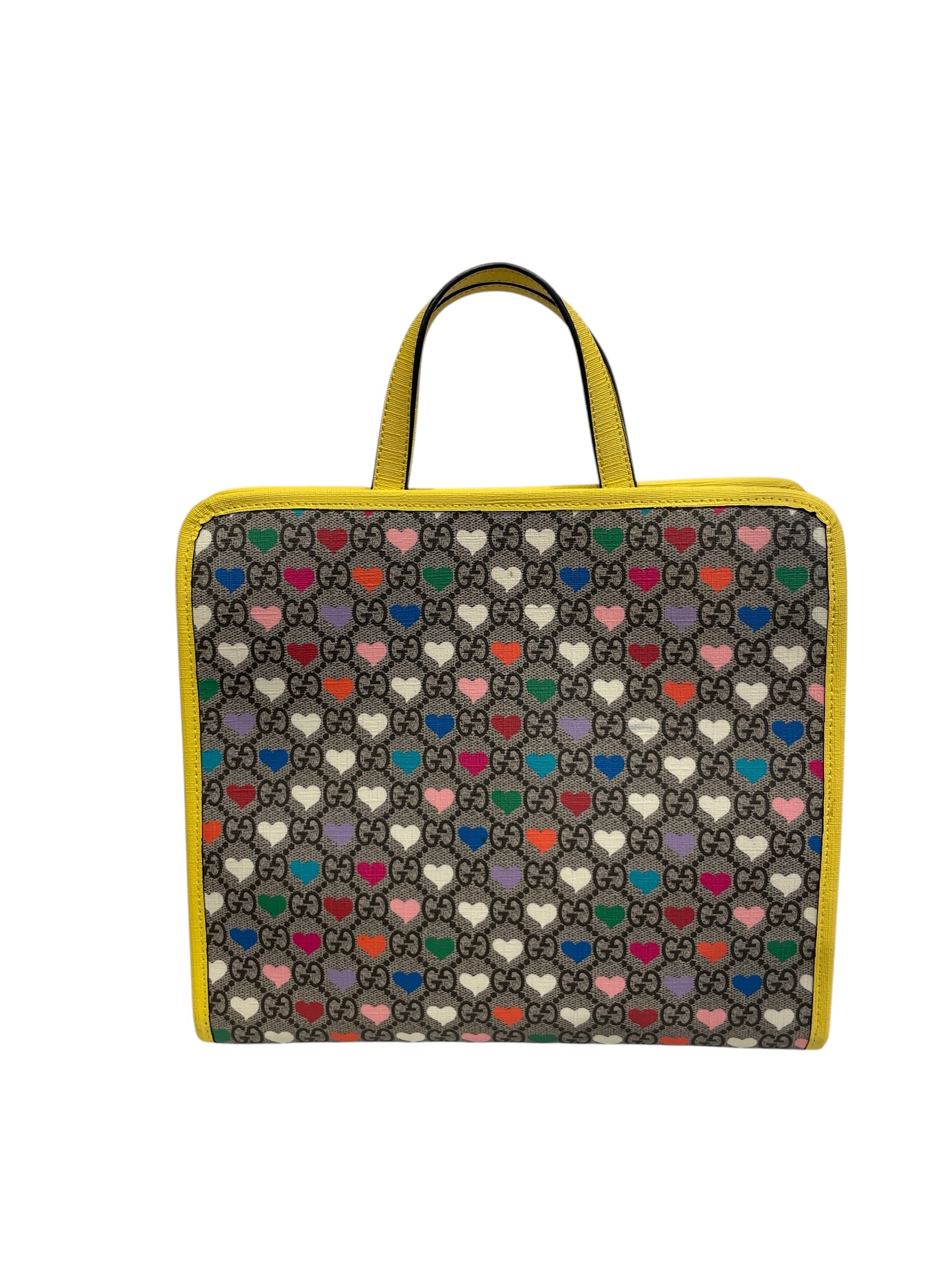 GUCCI/Tote Bag/All Over Print/Leather/MLT/GUCCI GG SUPREME HEARTS TOTE view 3