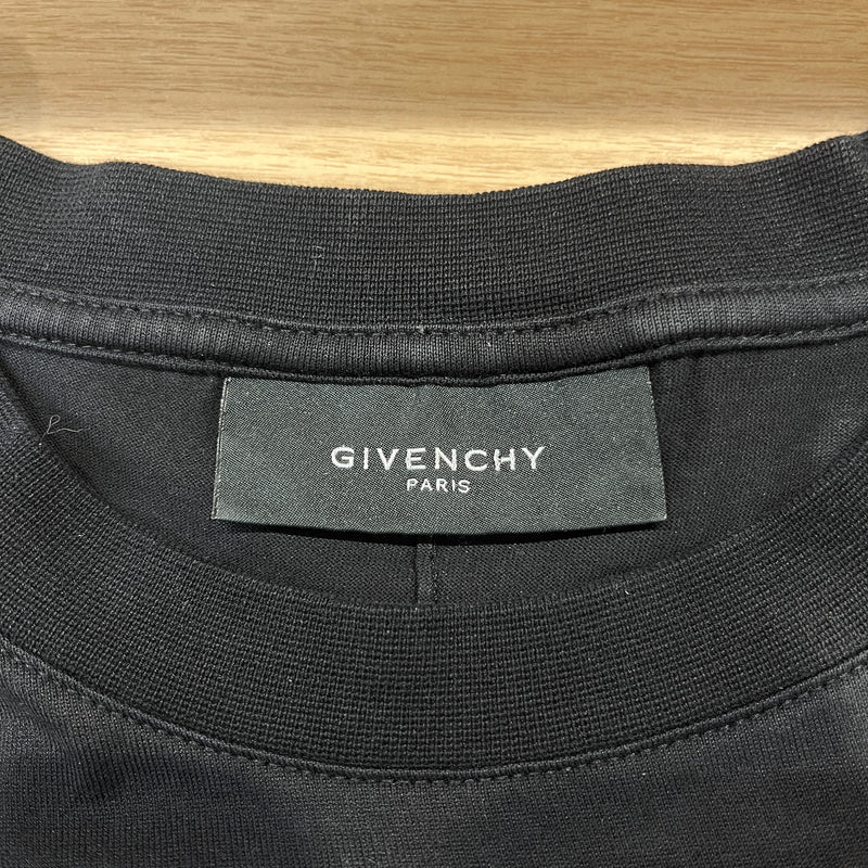 GIVENCHY/T-Shirt/L/Cotton/BLK/Graphic/
