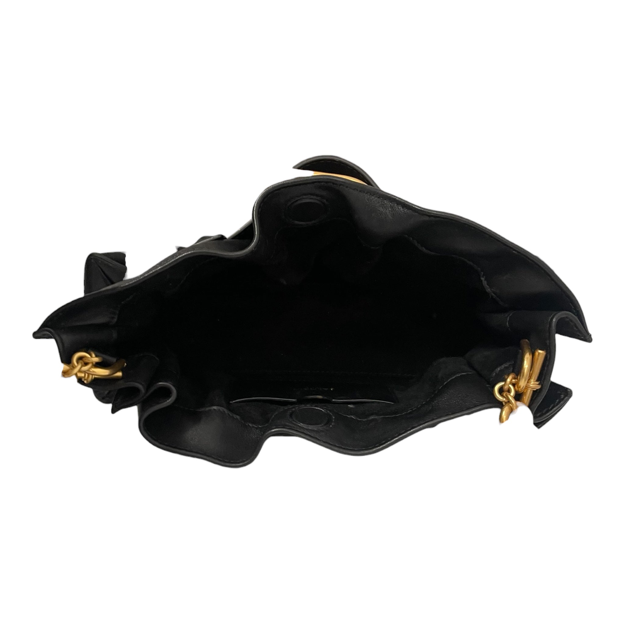 BALMAIN/Hand Bag/Leather/BLK/OVERSIZED BUCKLE view 4