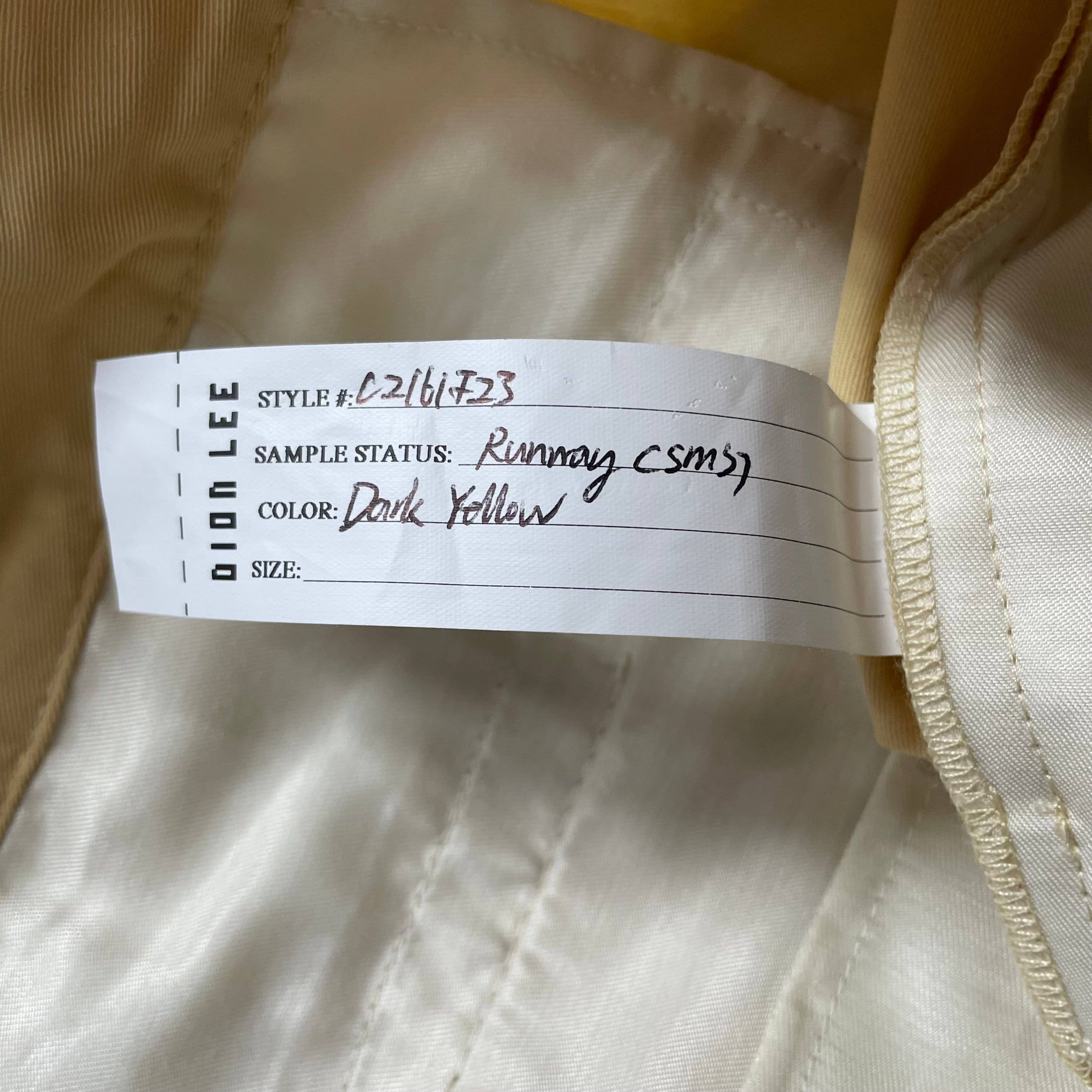 DION LEE/Bootcut Pants/OS/Nylon/YEL/FLARED / BONDAGE view 4