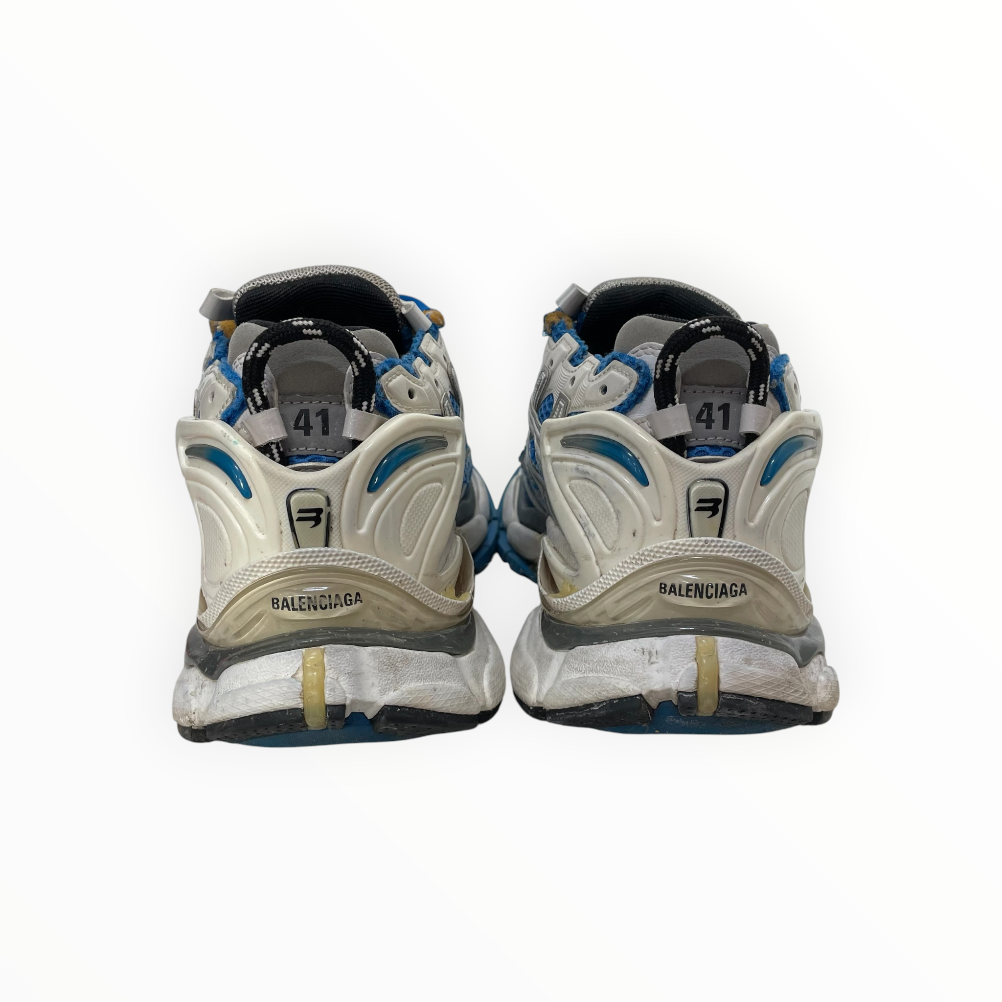 BALENCIAGA/Low-Sneakers/EU 41/BLU/runners view 4