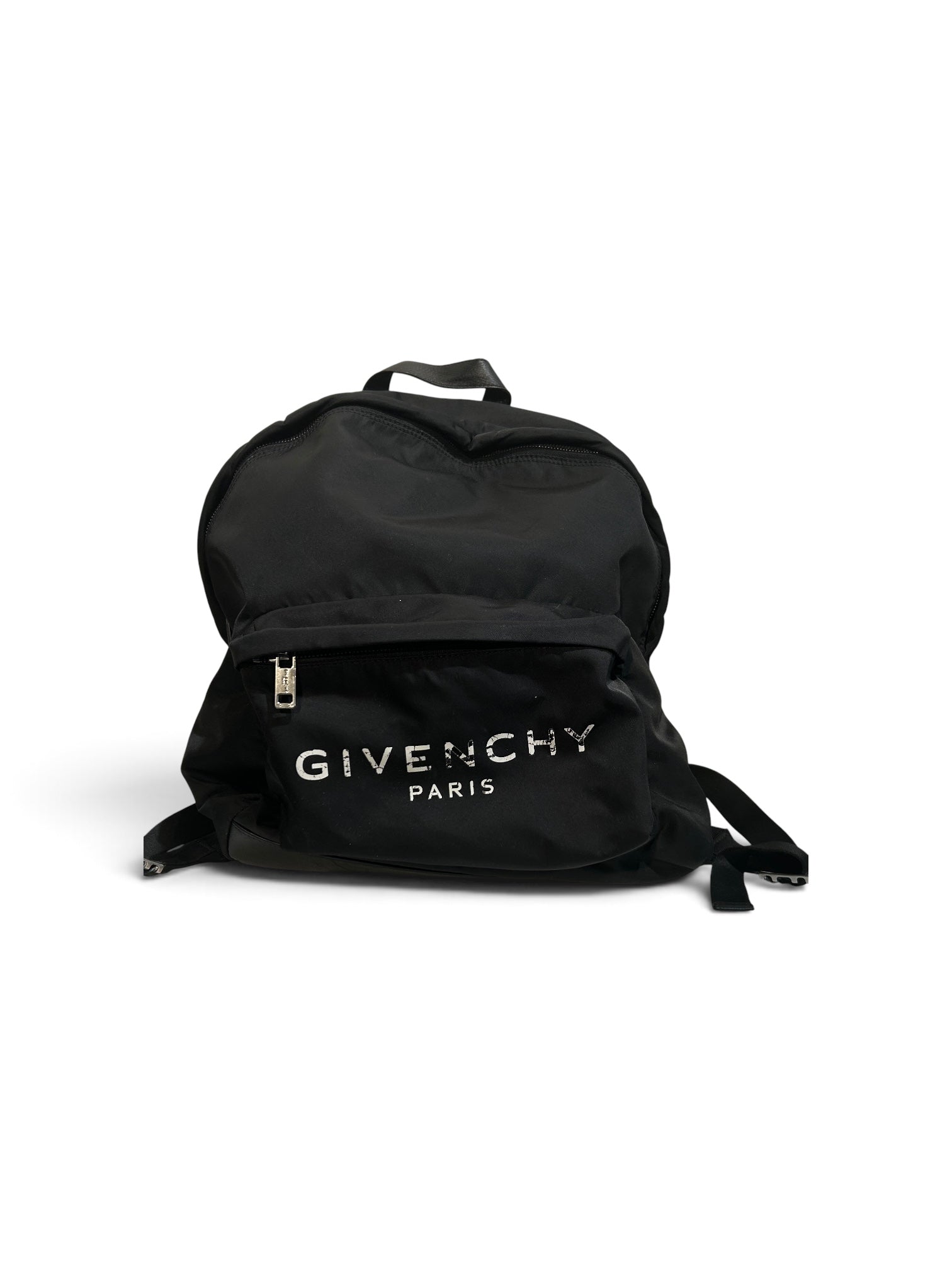 GIVENCHY/Backpack/Nylon/BLK/logo on front pocket view 1