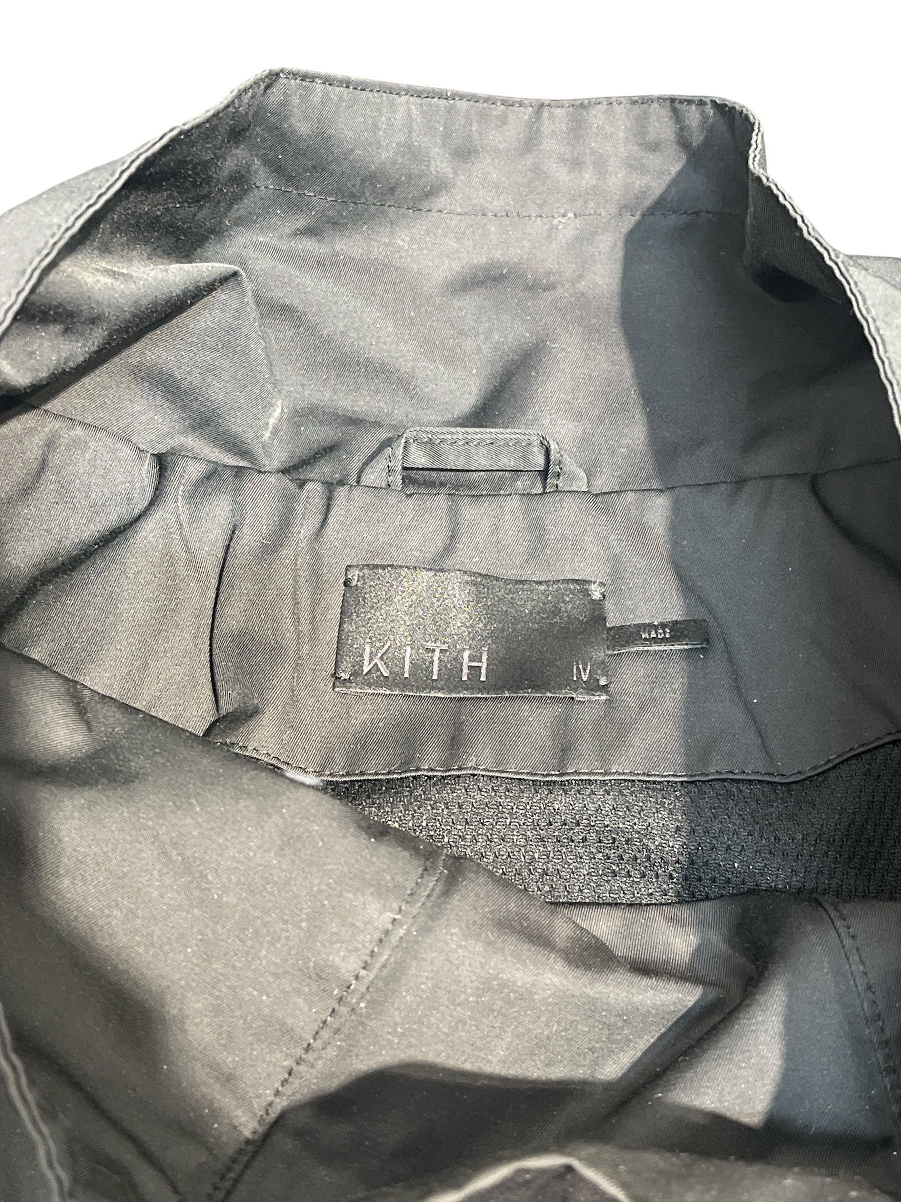 KITH/Windbreaker/M/Nylon/BLK/cropped & yellow sides view 4
