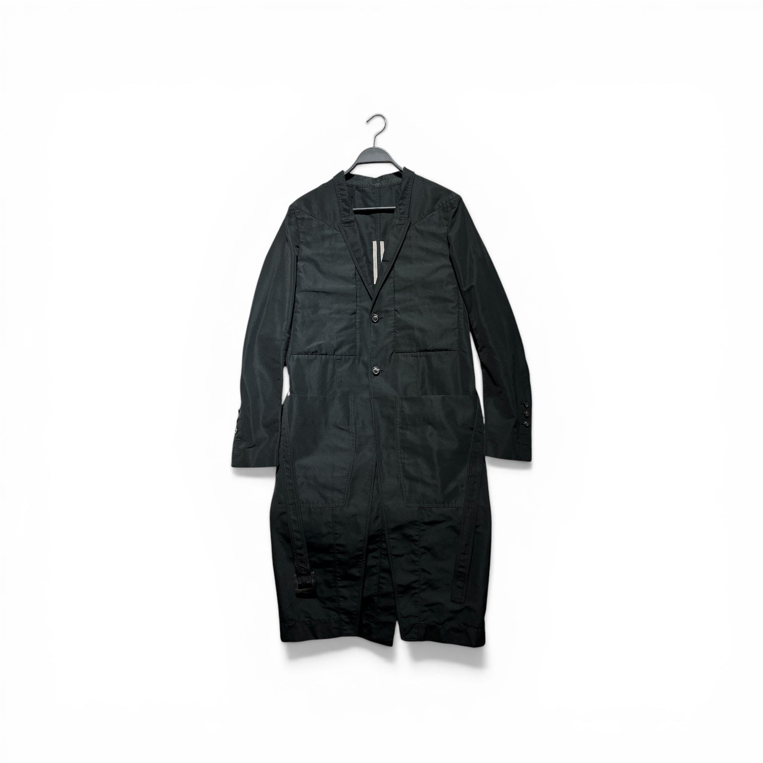 Rick Owens/Trench Coat/38/Polyester/BLK/FOGACHINE SS22 view 1