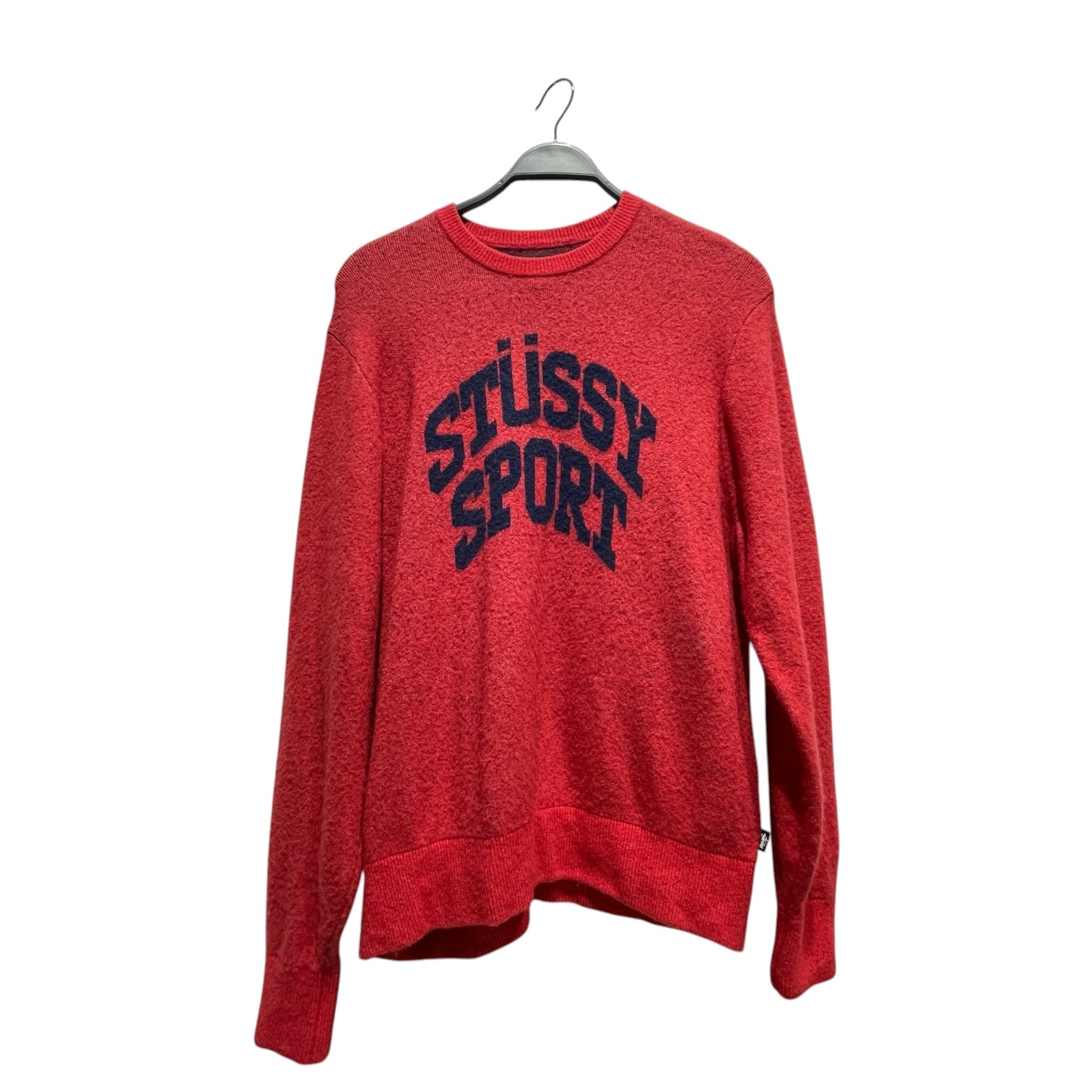 STUSSY/Heavy Sweater/L/Cotton/RED/Red Stussy Sport Knit Sweater view 1