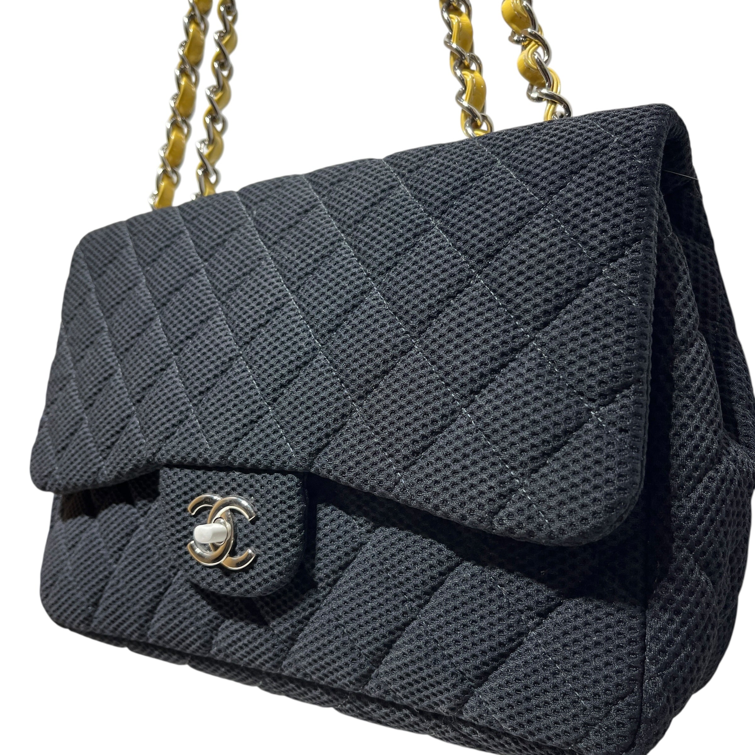 CHANEL/Cross Body Bag/Cotton/BLK/ view 2
