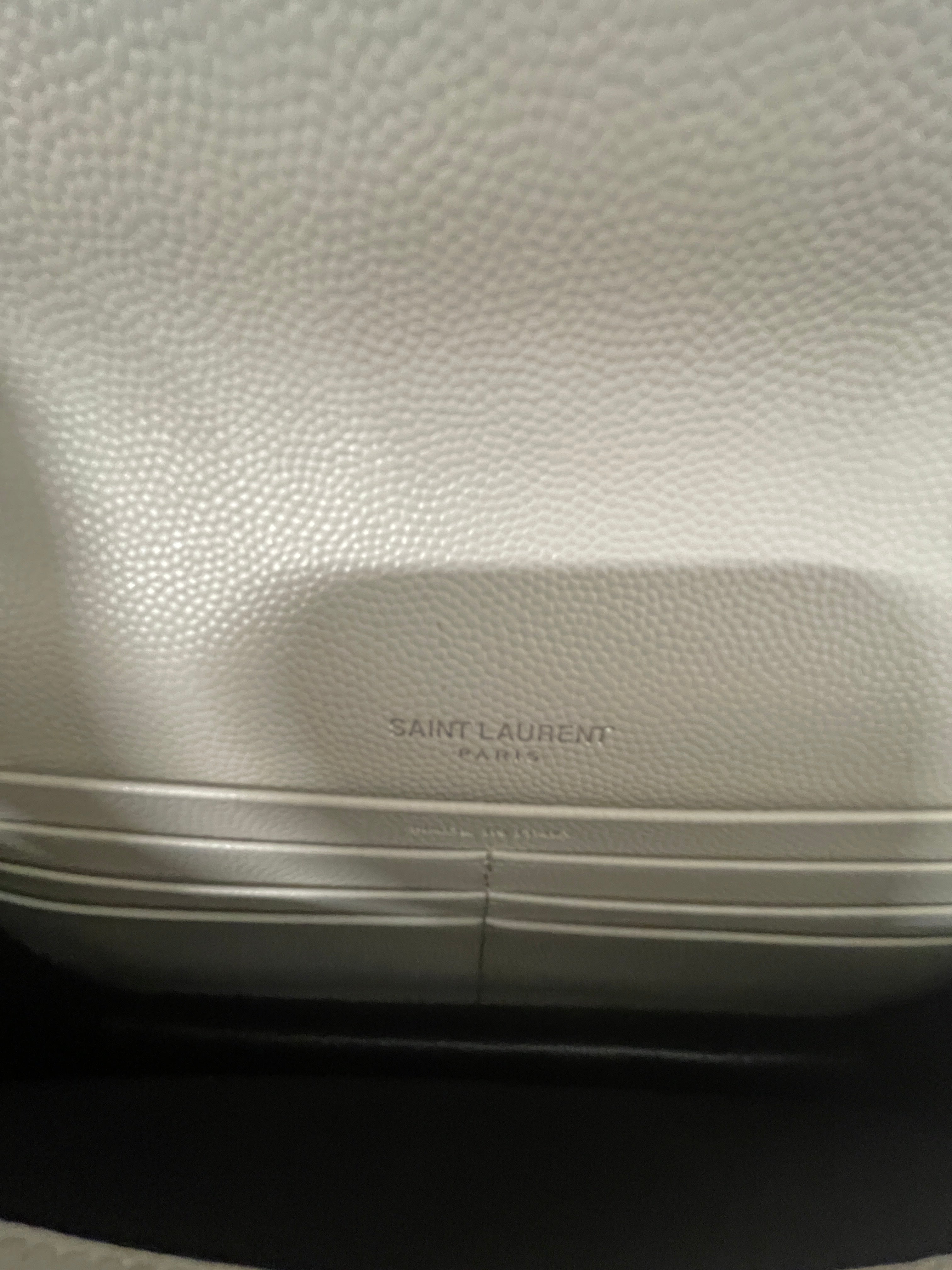 SAINT LAURENT/Cross Body Bag/Leather/WHT/ view 7
