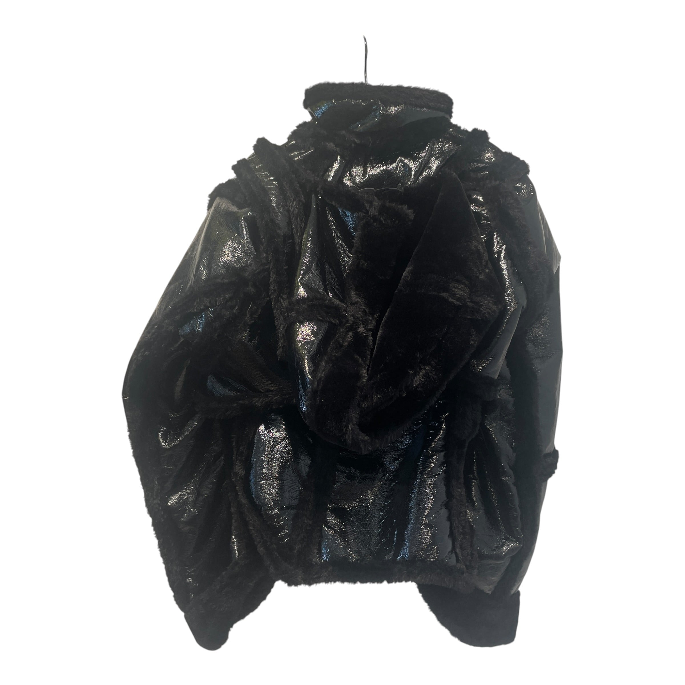 OTTOLINGER/Coat/BLK/Wrap Faux-Shearling Coat view 2