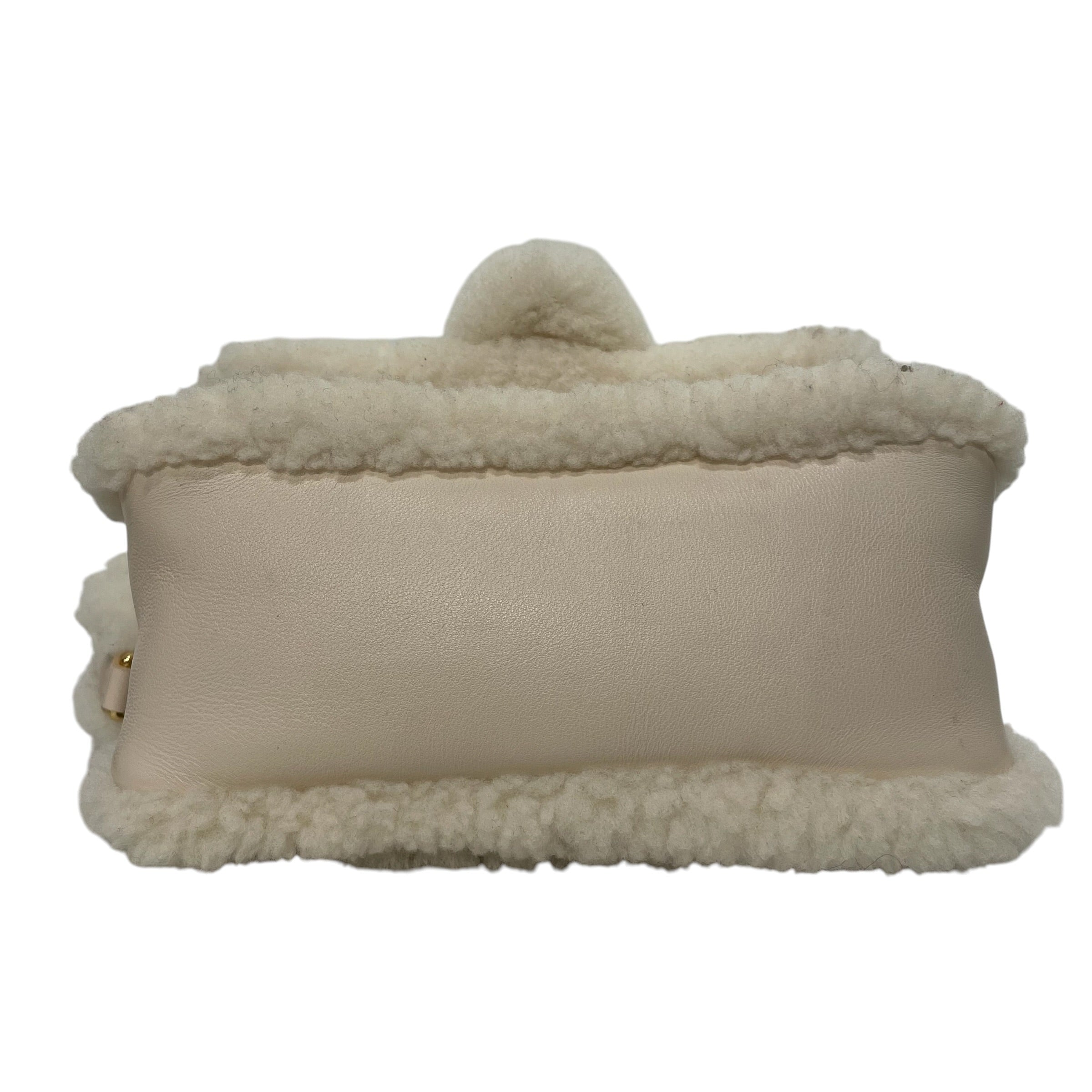 JACQUEMUS/Cross Body Bag/Leather/CRM/PETITE BAMBIMOU DOUX SHEARLING view 8