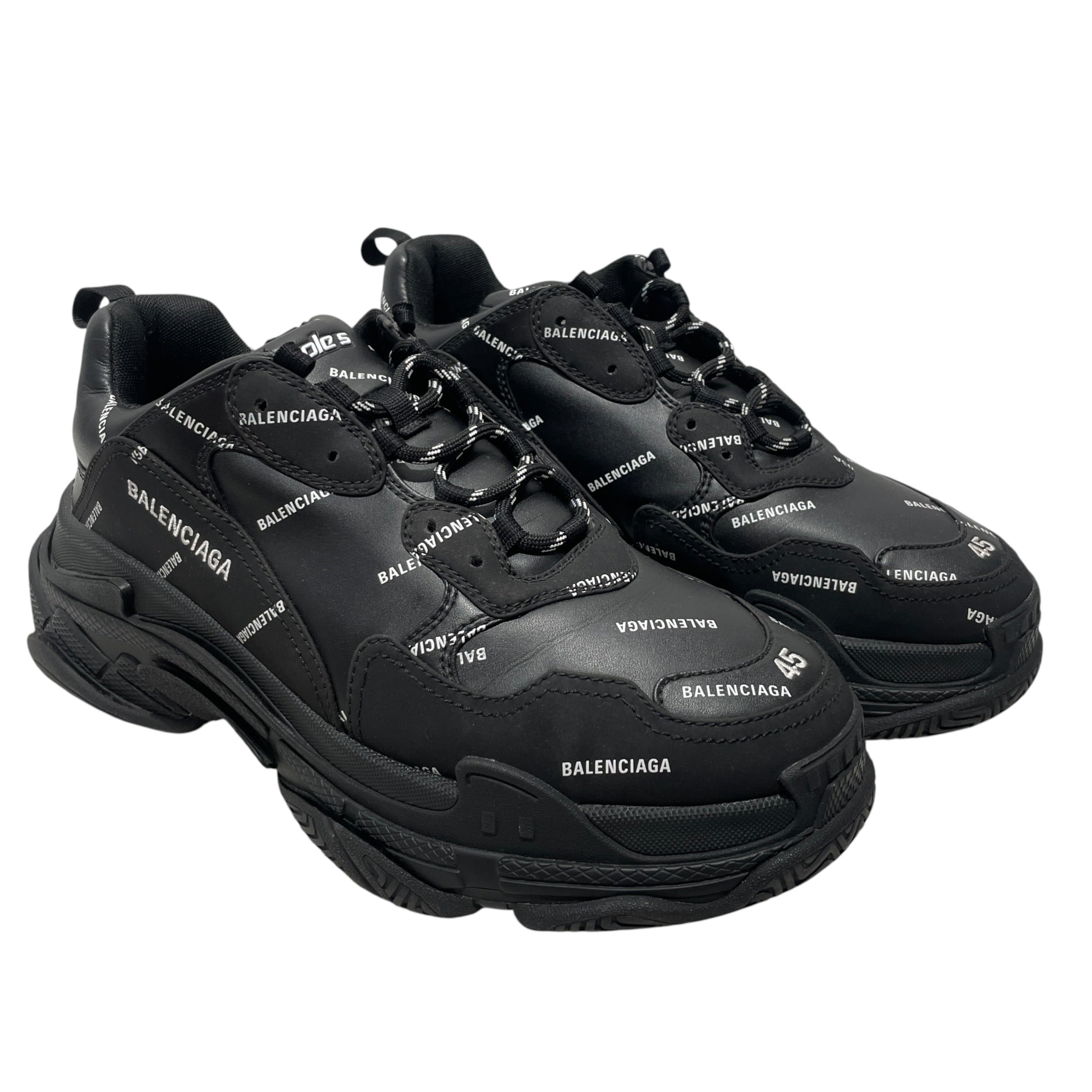 BALENCIAGA/Low-Sneakers/EU 45/Acrylic/BLK/ view 1