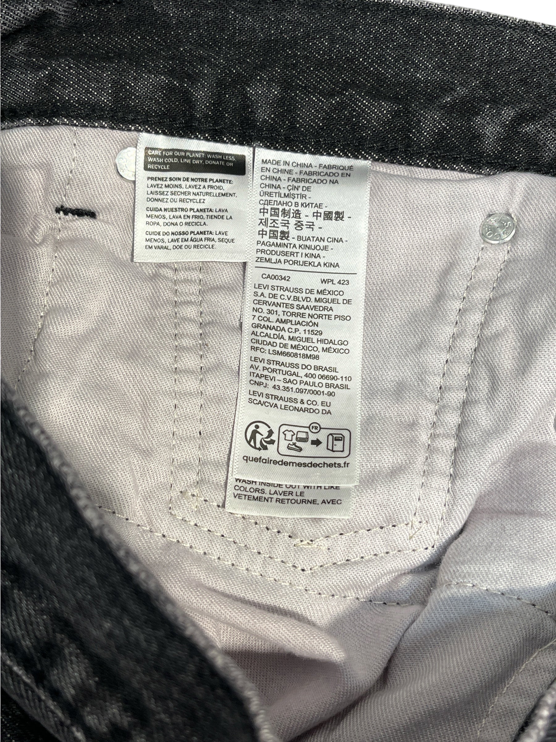 UNDERCOVER/Levi's/Pants/32/Cotton/GRY/Graphic/LIGHT DARNESS NAIL EYES view 4