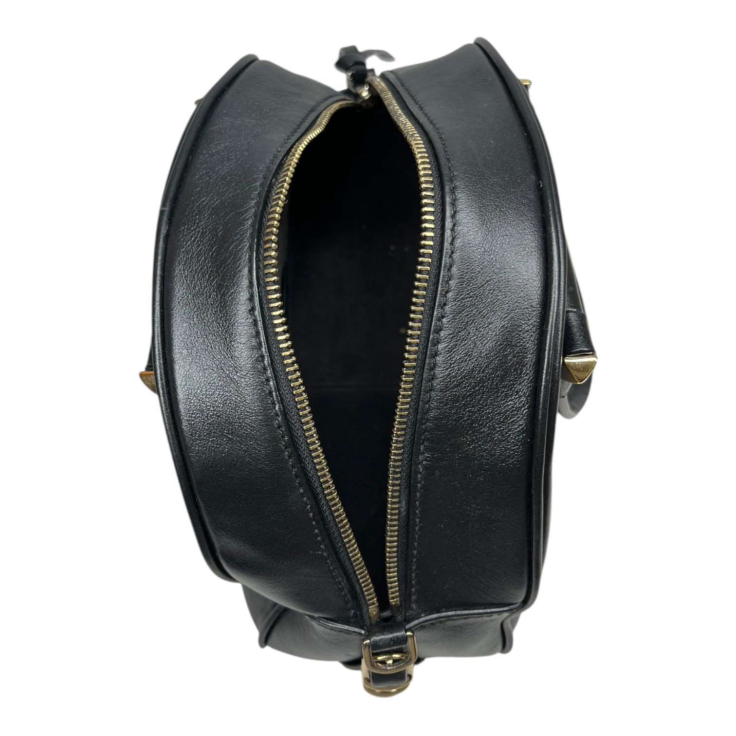 JIMMY CHOO/Cross Body Bag/Leather/BLK/BOWLING BAG view 3