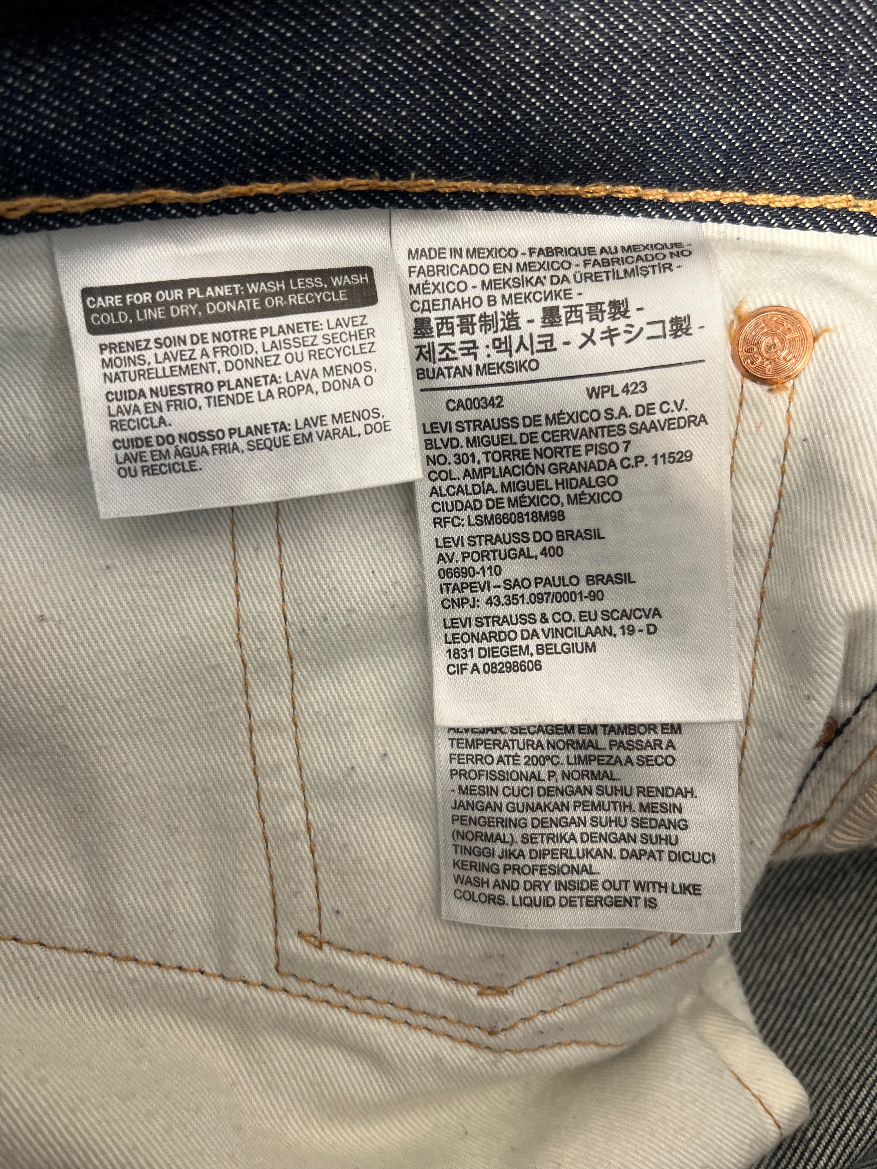 DENIM TEARS/Levi's/Straight Pants/30/Cotton/IDG/All Over Print/INDIGO WREATH STRAIGHT PANTS view 4
