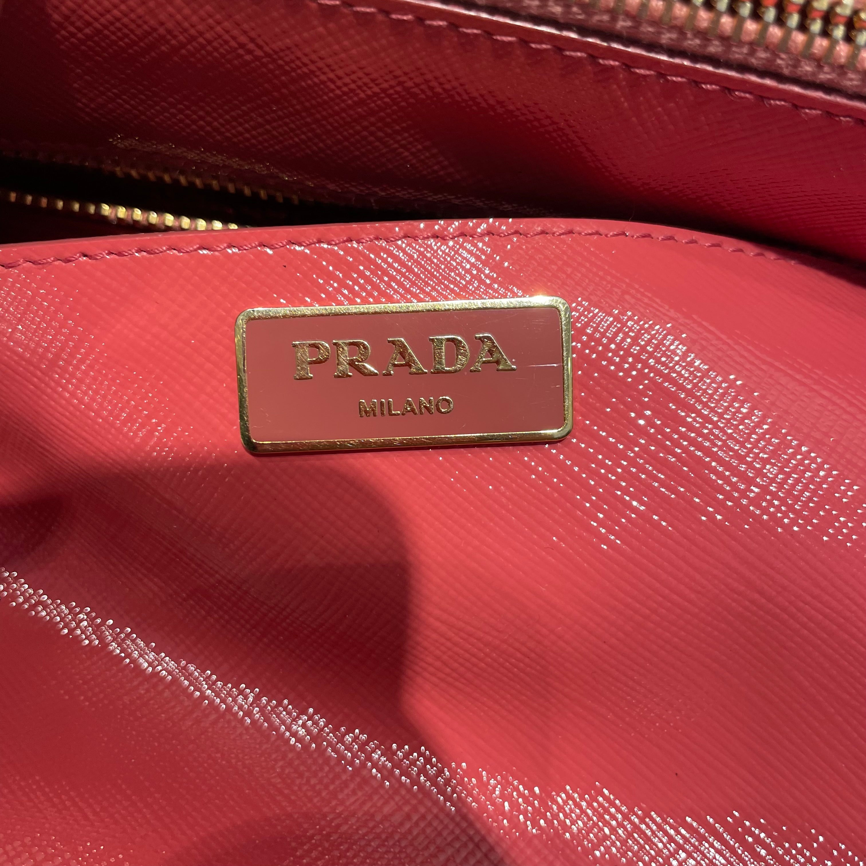 PRADA/Bag/Leather/PNK/Saffiano Vernice Galleria Tote view 5