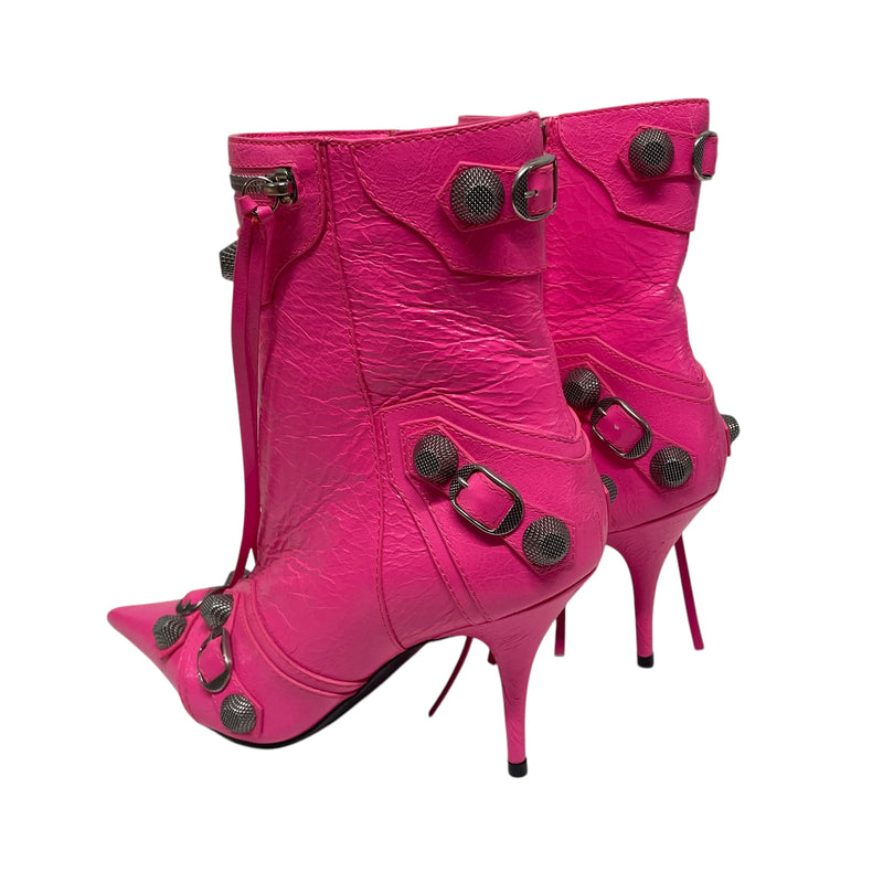 BALENCIAGA/Heels/EU 39/Leather/PNK/cagole  heel