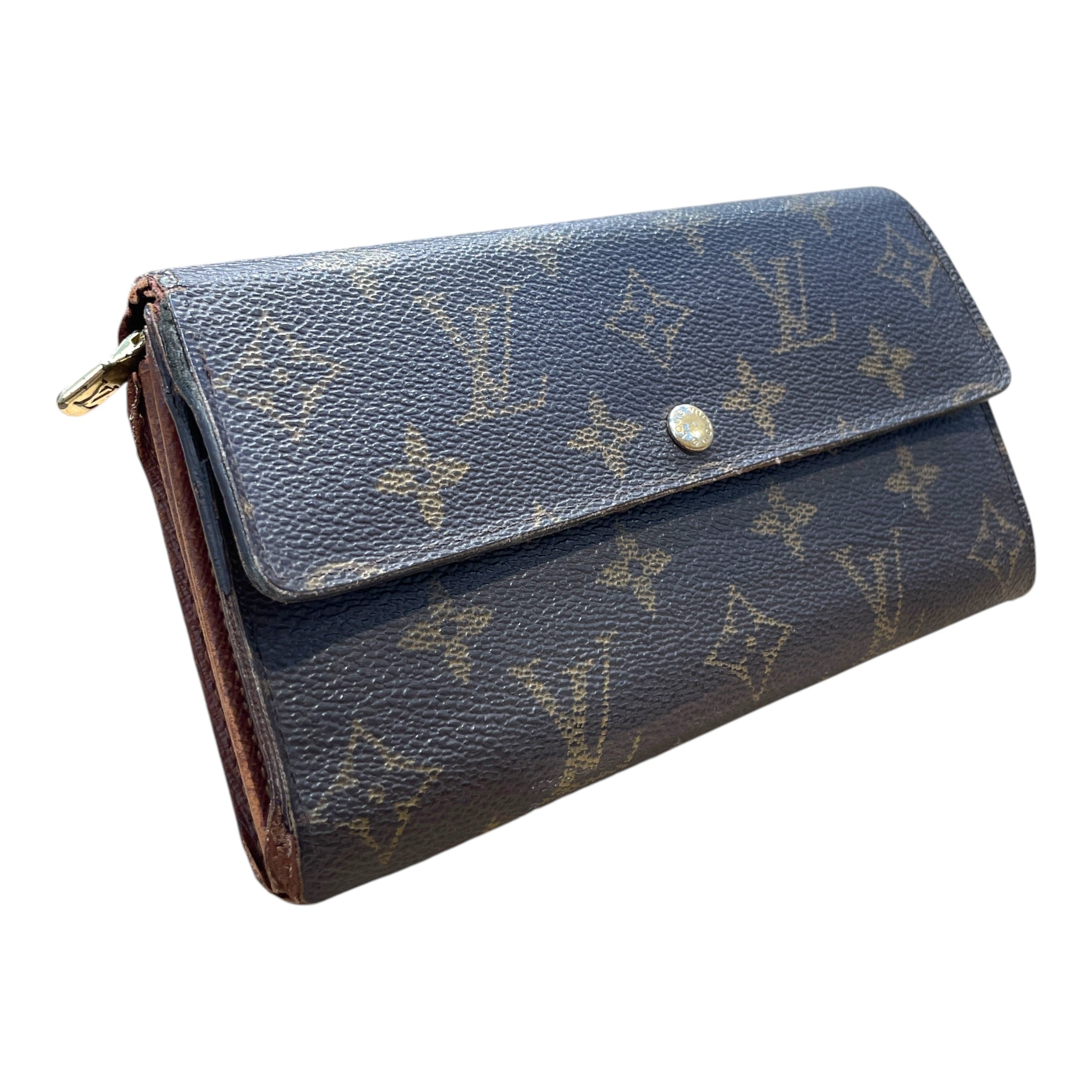 LOUIS VUITTON/Long Wallet/Monogram/Leather/BRW/L's/Monogram Sarah Wallet view 1