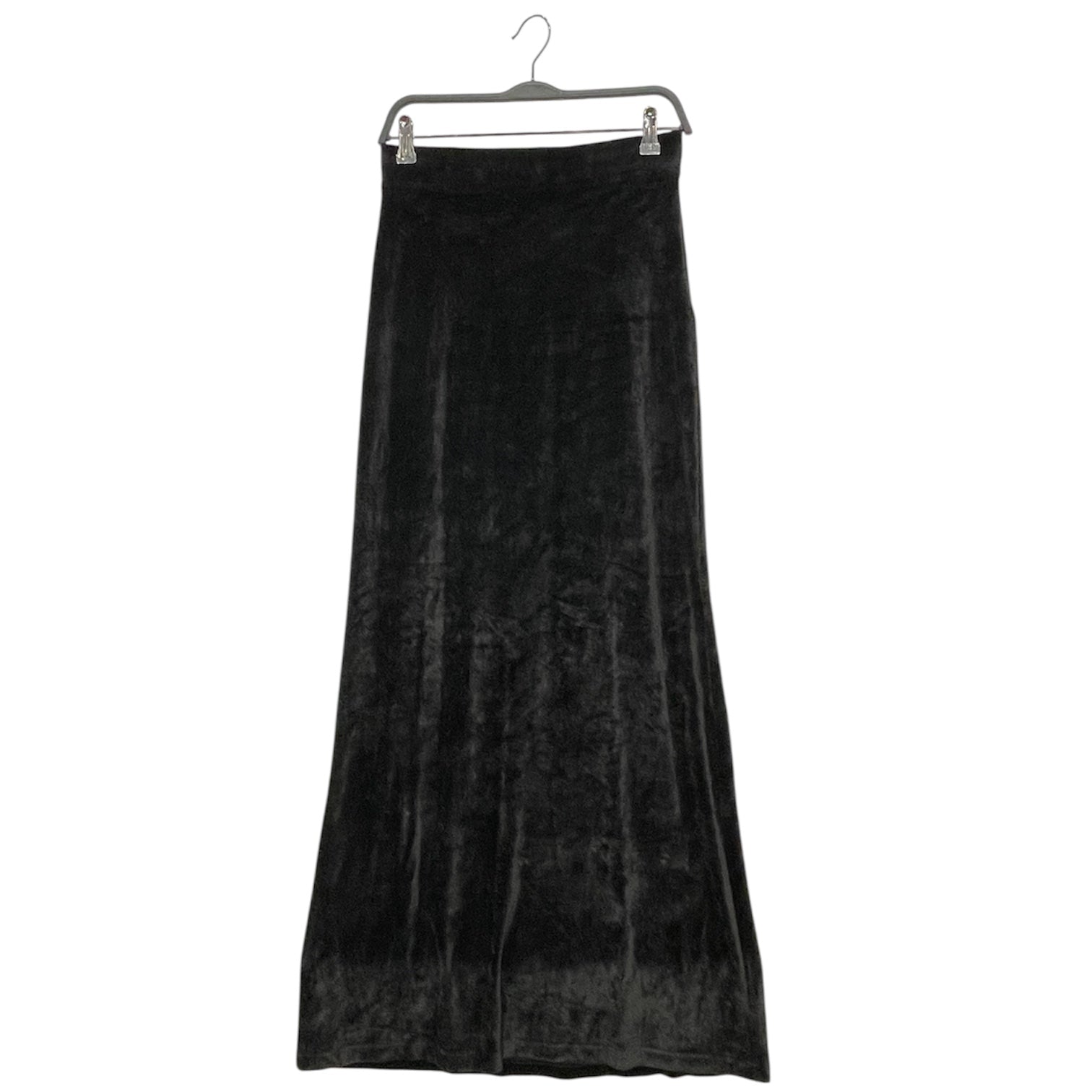 BALENCIAGA/Long Skirt/38/Velour/BLK/ view 1