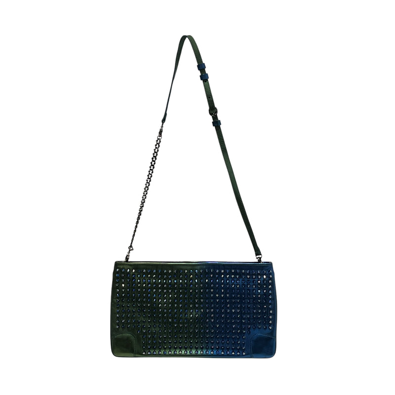 Christian Louboutin/Cross Body Bag/Leather/BLU/