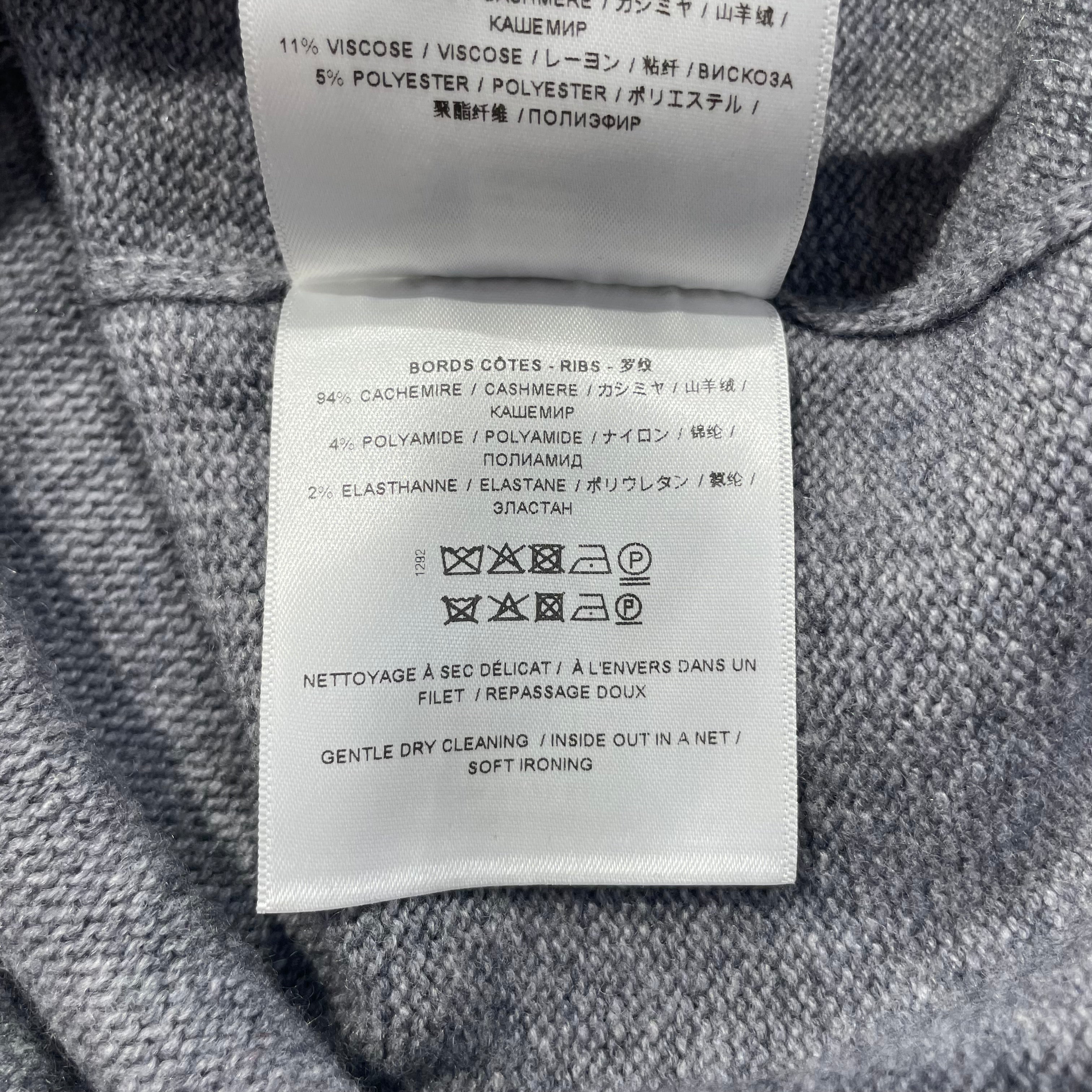 GIVENCHY/Sweater/L/Cashmere/GRY/tntarsia crewneck sweater view 4