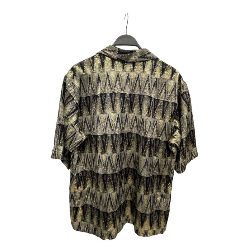 Needles/SS Shirt/XL/Rayon/GLD/All Over Print/Cabnana Shirt