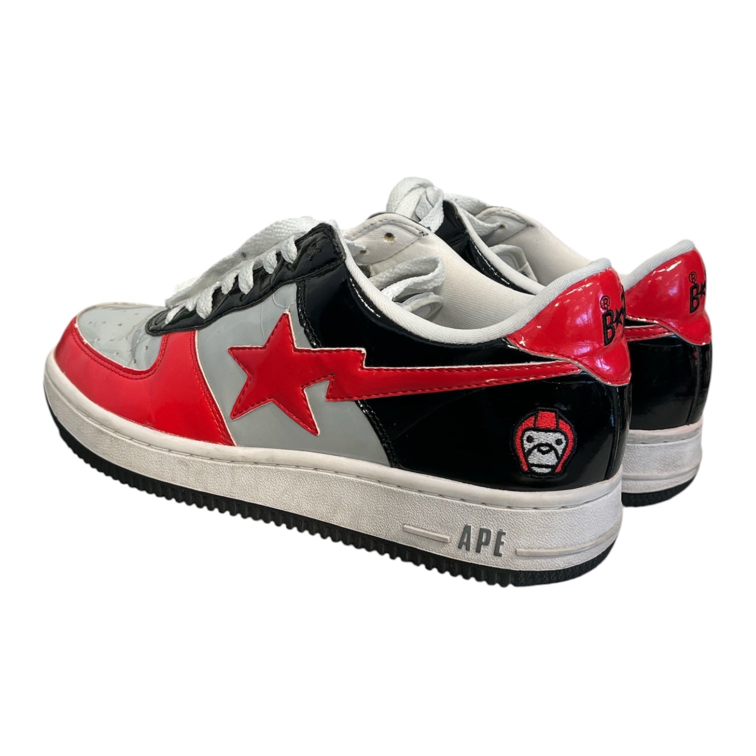 BAPE STA!/Low-Sneakers/US 9.5/RED/baby milo view 2